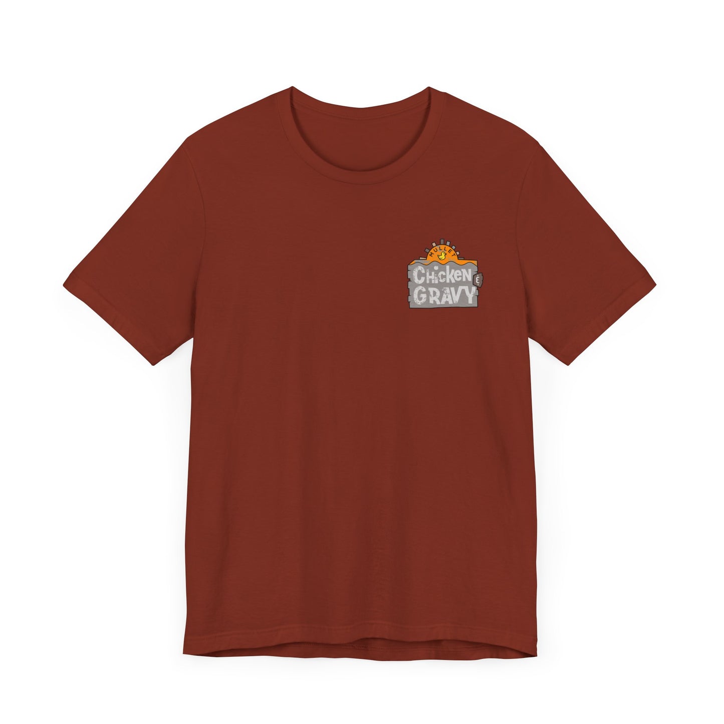 Funny Chicken and Gravy Unisex Tee, Humor T-Shirt, Gift for Food Lovers, Casual Wear, Unique Graphic Tee