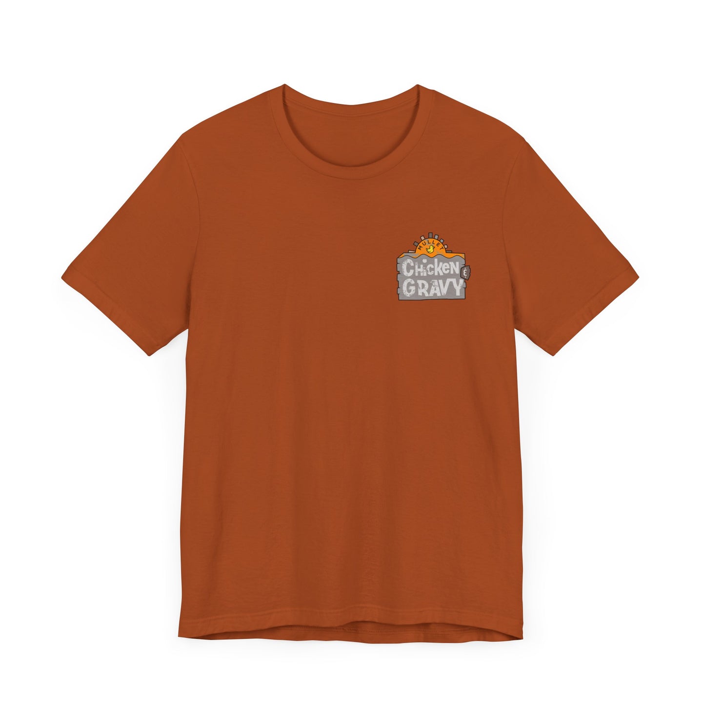 Funny Chicken and Gravy Unisex Tee, Humor T-Shirt, Gift for Food Lovers, Casual Wear, Unique Graphic Tee