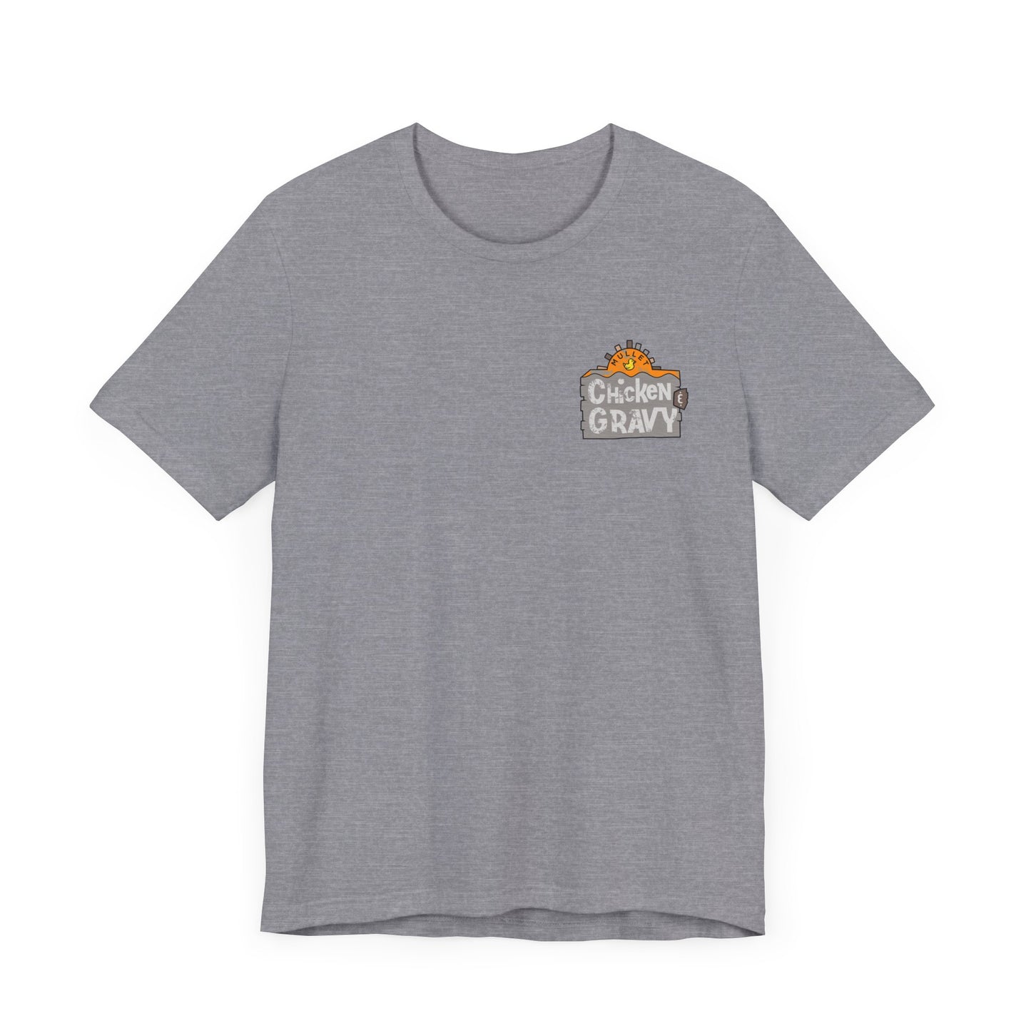 Funny Chicken and Gravy Unisex Tee, Humor T-Shirt, Gift for Food Lovers, Casual Wear, Unique Graphic Tee