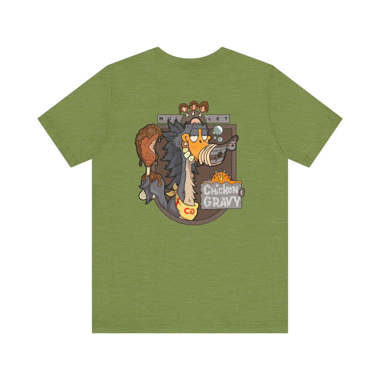 Funny Chicken and Gravy Unisex Tee, Humor T-Shirt, Gift for Food Lovers, Casual Wear, Unique Graphic Tee