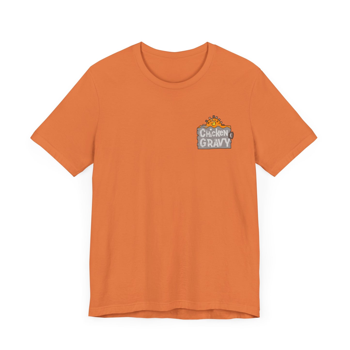 Funny Chicken and Gravy Unisex Tee, Humor T-Shirt, Gift for Food Lovers, Casual Wear, Unique Graphic Tee