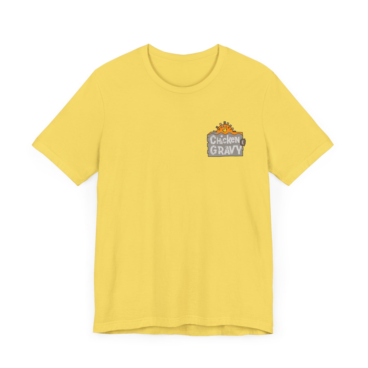 Funny Chicken and Gravy Unisex Tee, Humor T-Shirt, Gift for Food Lovers, Casual Wear, Unique Graphic Tee