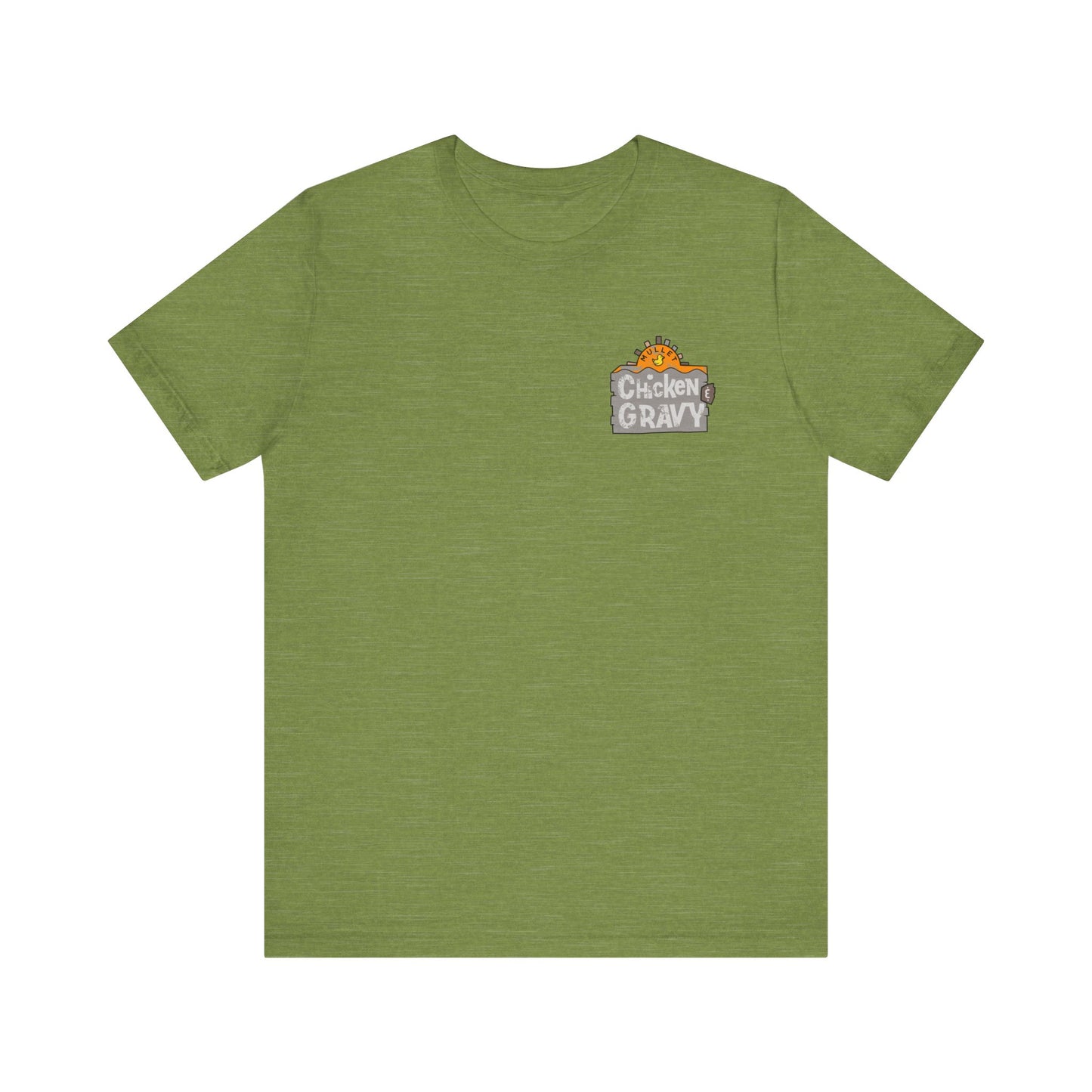 Funny Chicken and Gravy Unisex Tee, Humor T-Shirt, Gift for Food Lovers, Casual Wear, Unique Graphic Tee
