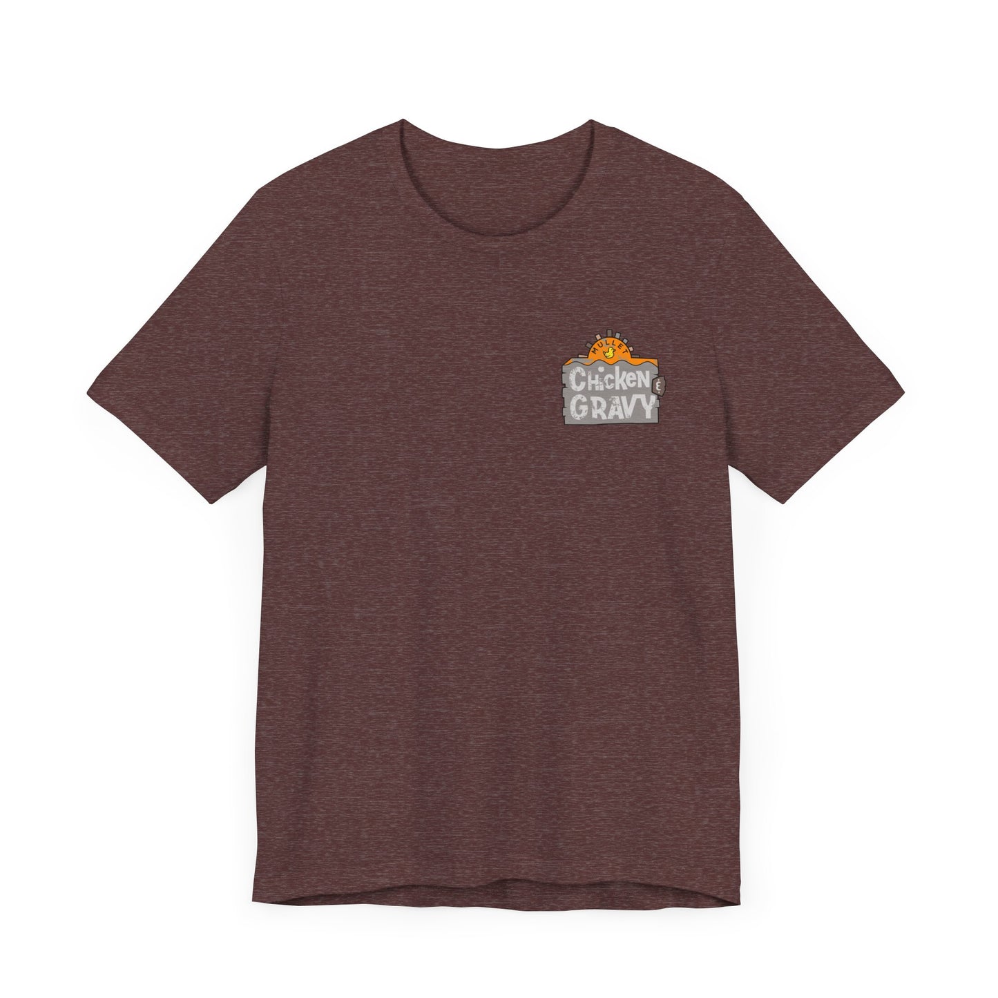 Funny Chicken and Gravy Unisex Tee, Humor T-Shirt, Gift for Food Lovers, Casual Wear, Unique Graphic Tee