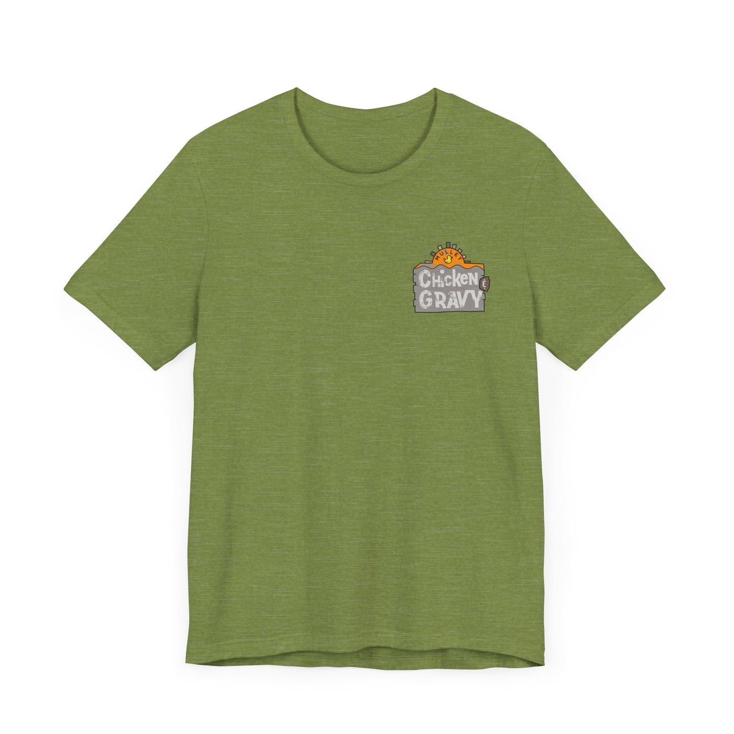 Funny Chicken and Gravy Unisex Tee, Humor T-Shirt, Gift for Food Lovers, Casual Wear, Unique Graphic Tee