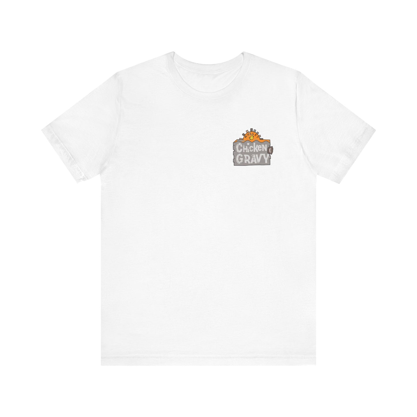 Funny Chicken and Gravy Unisex Tee, Humor T-Shirt, Gift for Food Lovers, Casual Wear, Unique Graphic Tee