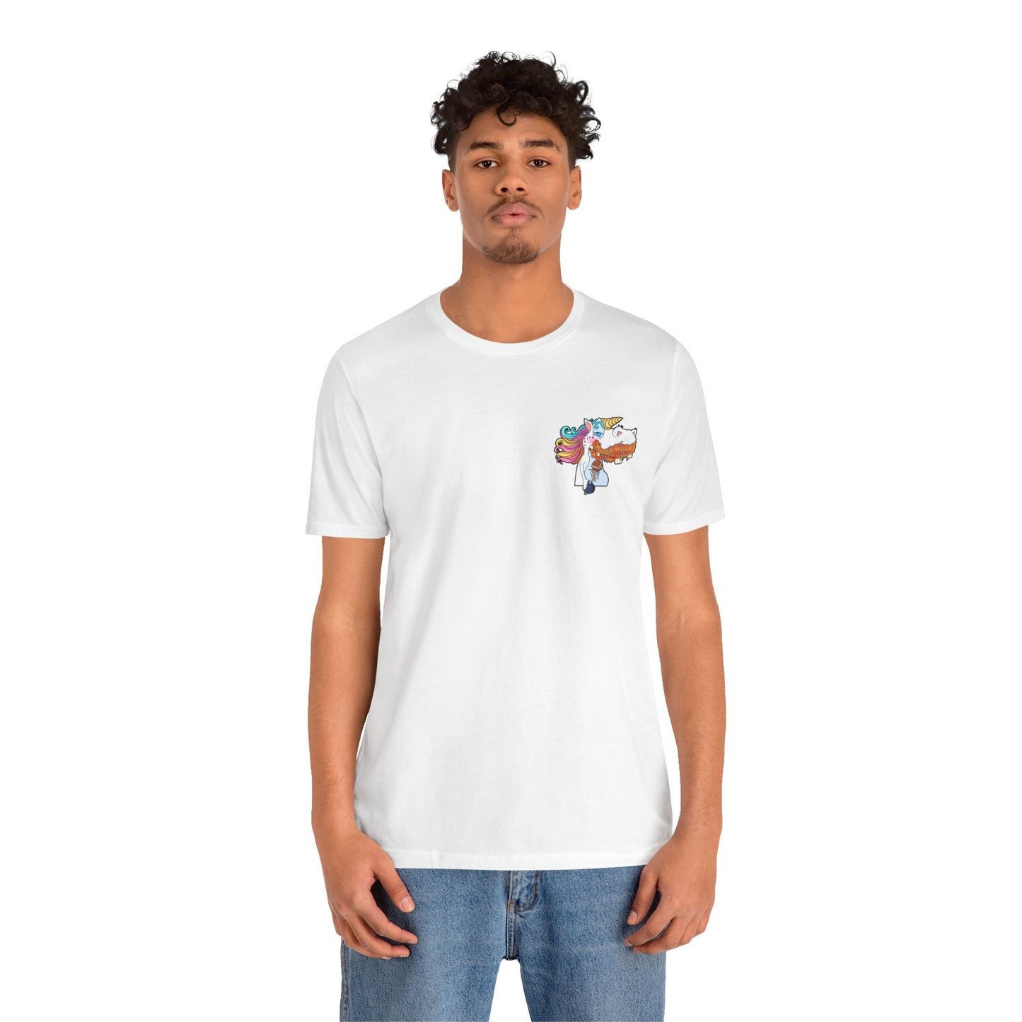 Magical Pisketti Unicorn Unisex Tee - Fun & Whimsical Short Sleeve T-Shirt