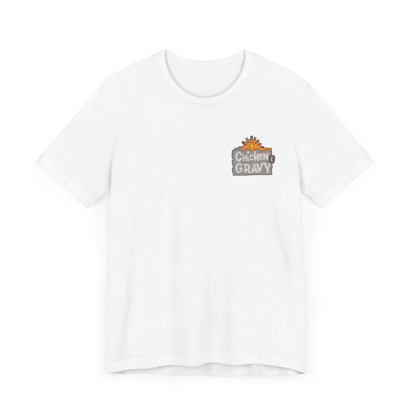 Funny Chicken and Gravy Unisex Tee, Humor T-Shirt, Gift for Food Lovers, Casual Wear, Unique Graphic Tee