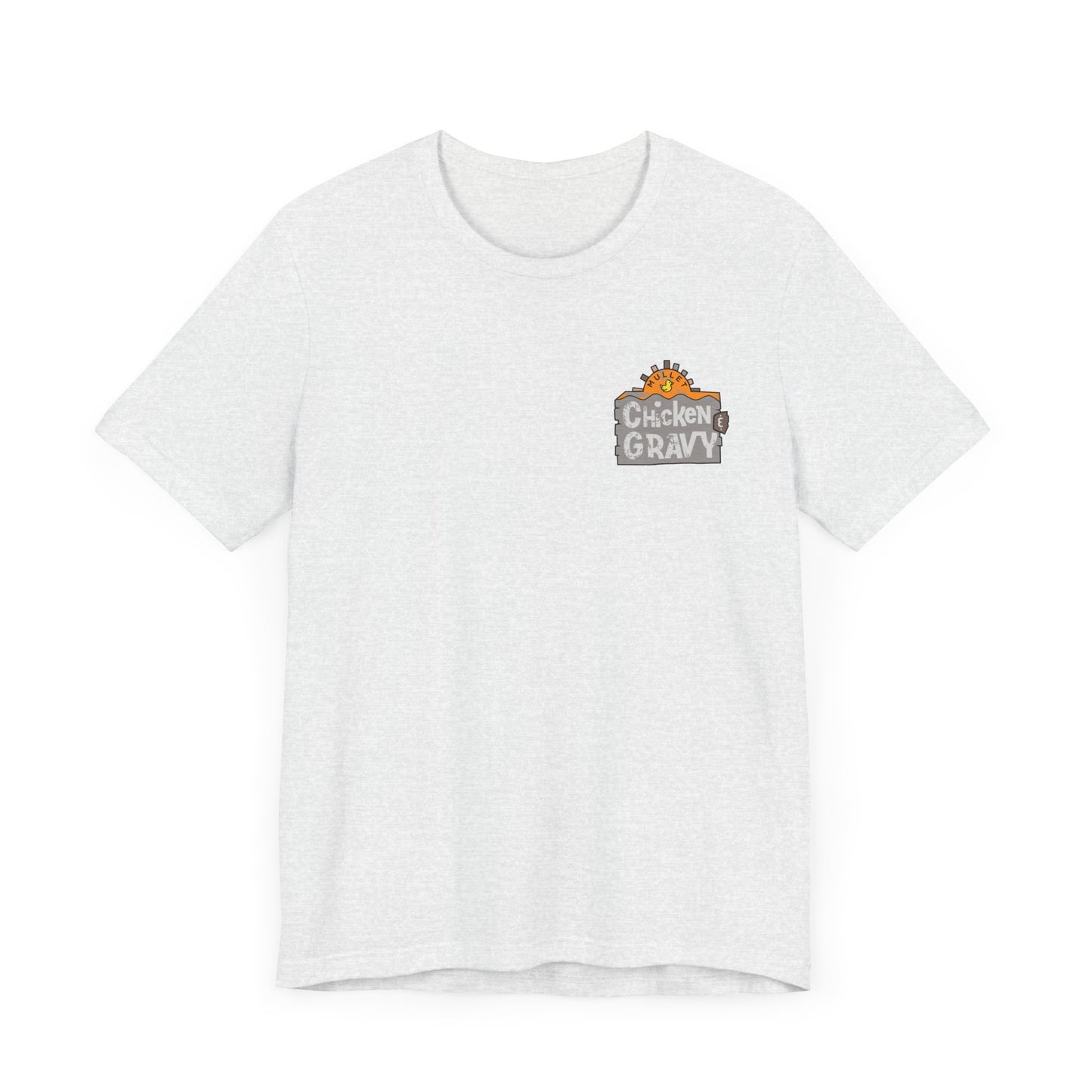 Funny Chicken and Gravy Unisex Tee, Humor T-Shirt, Gift for Food Lovers, Casual Wear, Unique Graphic Tee