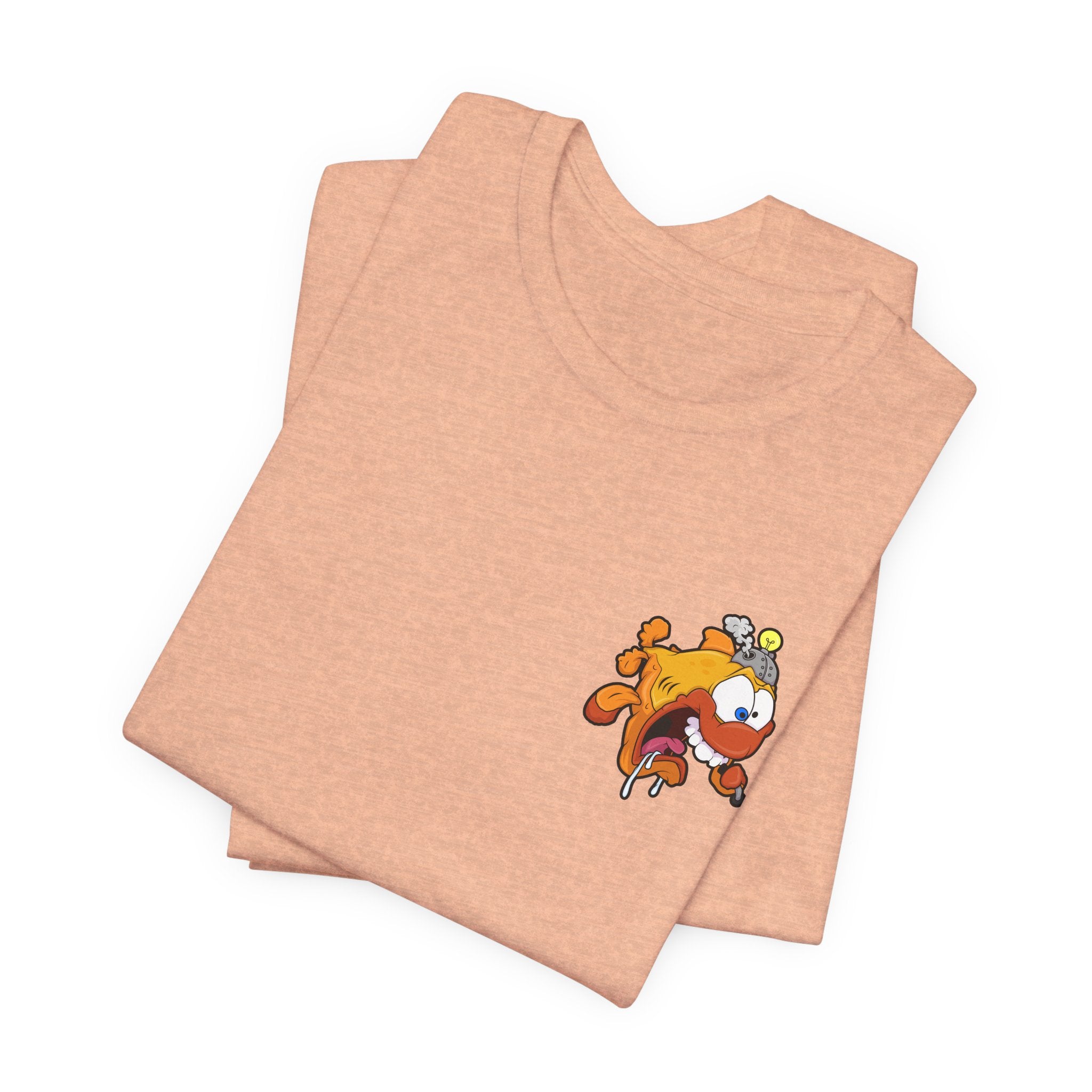 Jellyfish Attack Graphic Tee — Fun Cartoon Surfing Fish Shirt