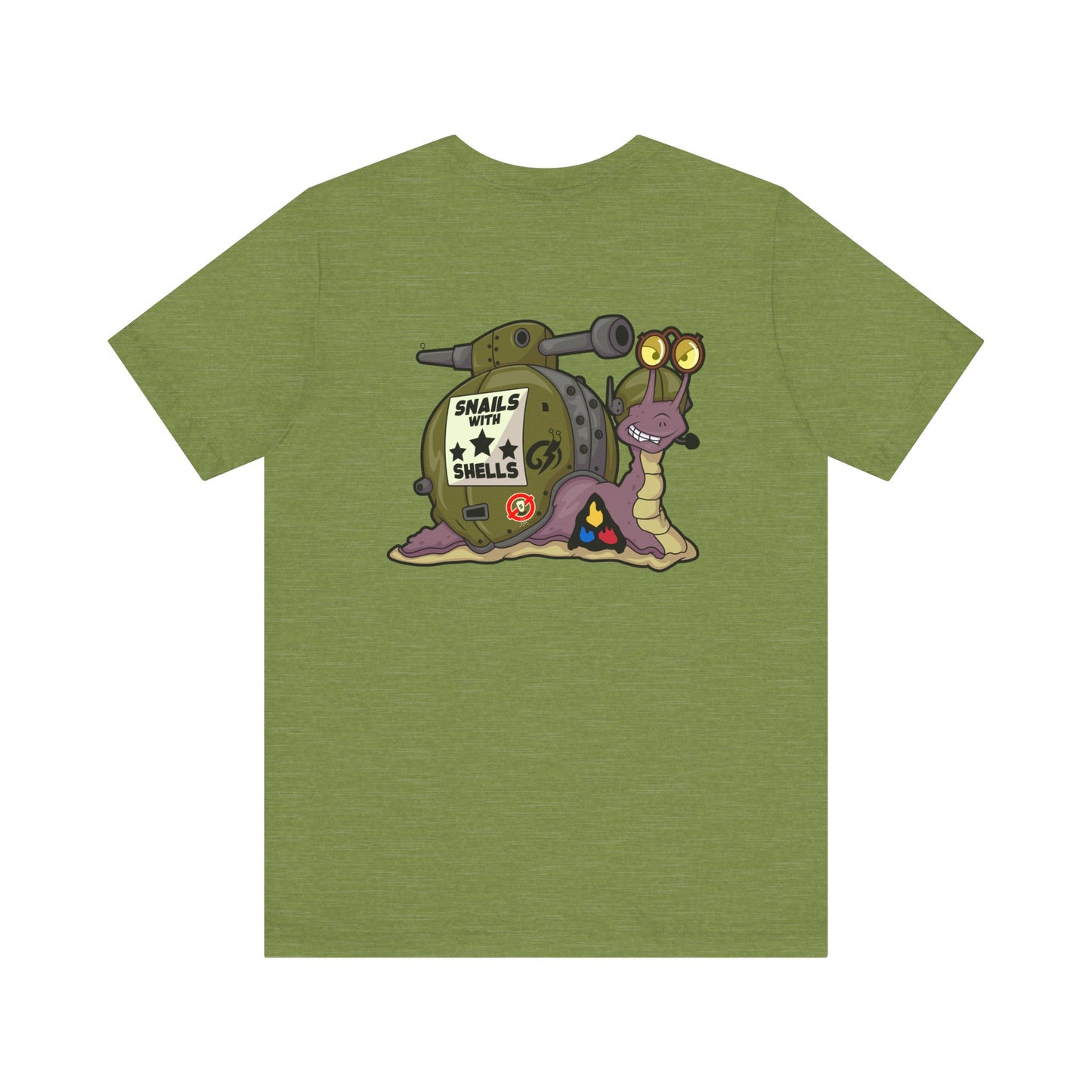 Soldier Snail w/ Logo on Front Unisex Jersey Short Sleeve Tee