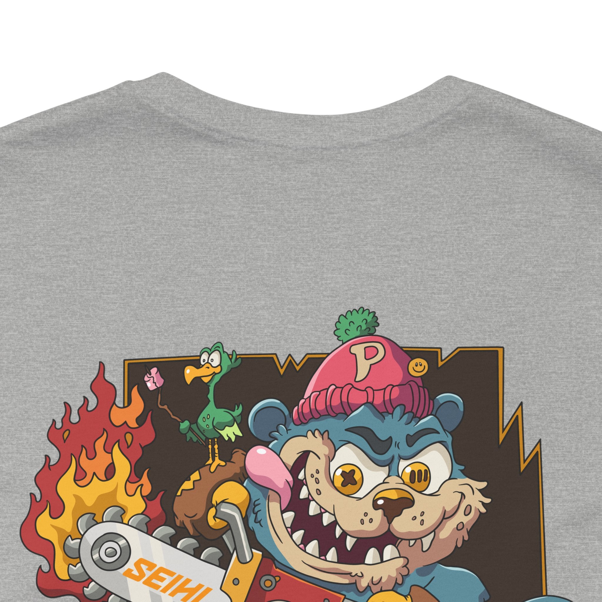 Chainsaw Seihl Cartoon Tee — 'SEIHL' Graphic Short Sleeve T-Shirt