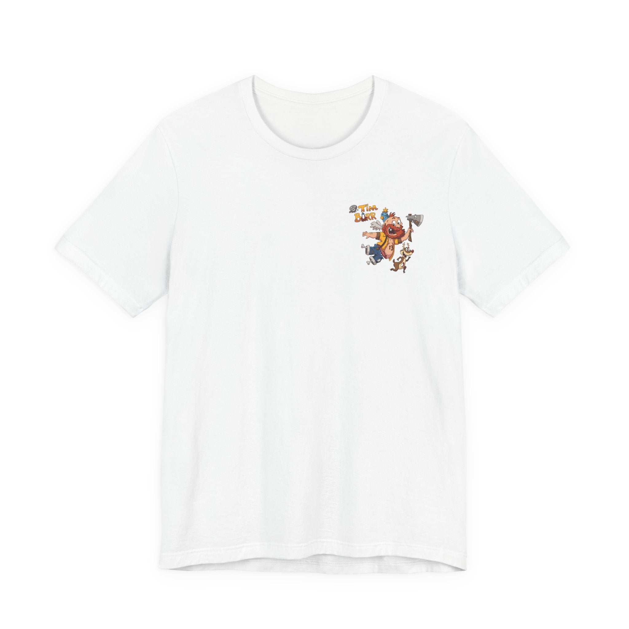 Tim Burr Graphic Tee – Lumberjack Cartoon T‑Shirt