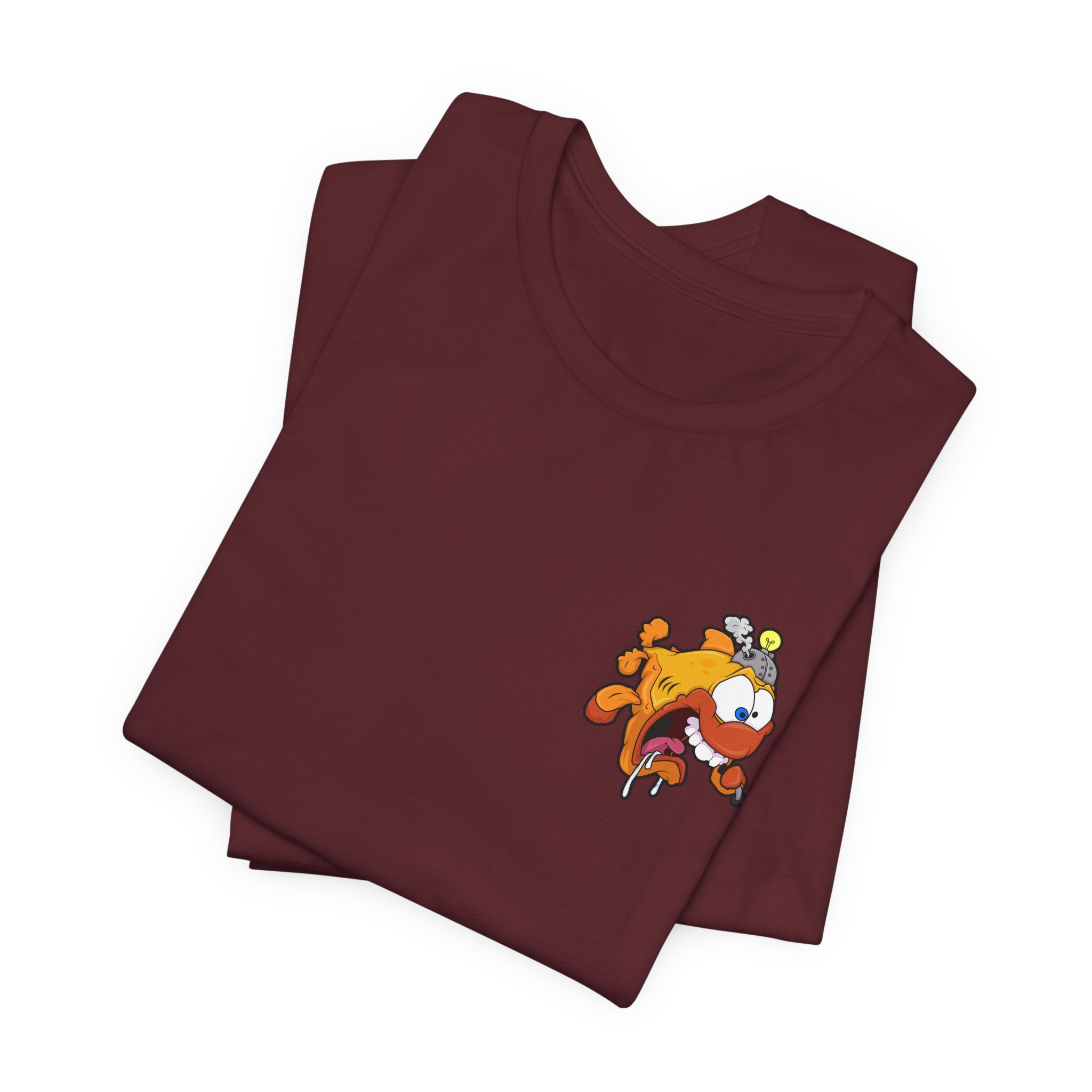 Jellyfish Attack Graphic Tee — Fun Cartoon Surfing Fish Shirt