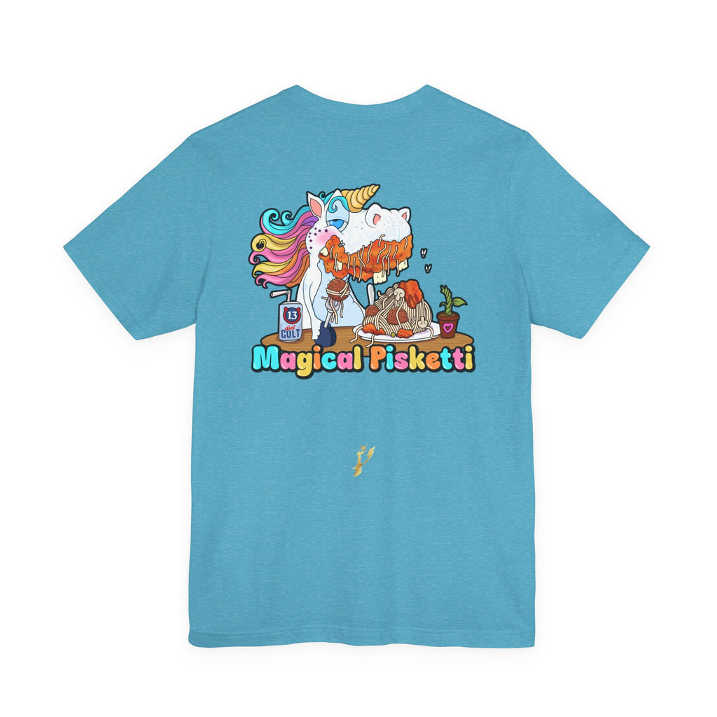 Unicorn Pasta Tee — "Magical Pisketti" Graphic T-Shirt
