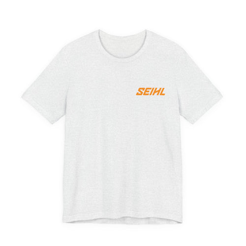 Chainsaw Seihl Cartoon Tee — 'SEIHL' Graphic Short Sleeve T-Shirt