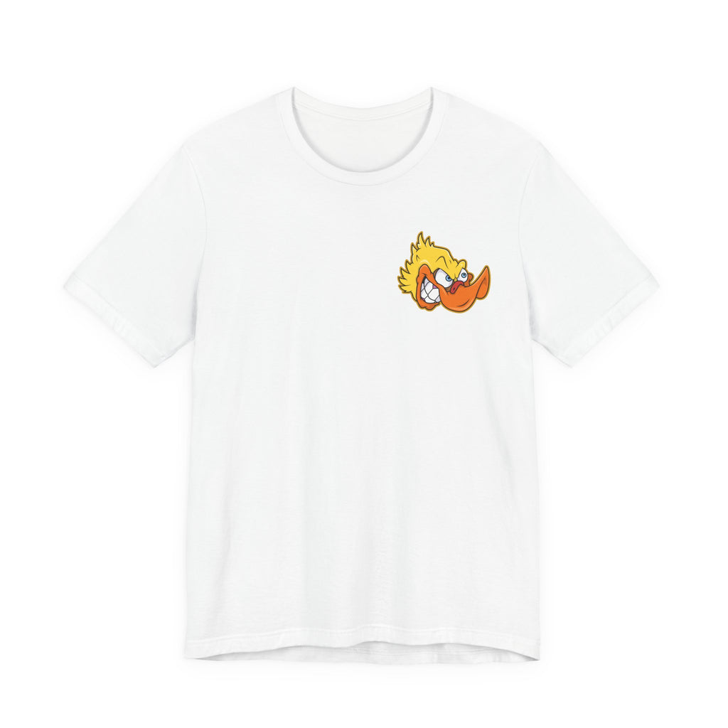 Duck Graphic Tee — Playful Retro Duck Cartoon Short Sleeve Shirt