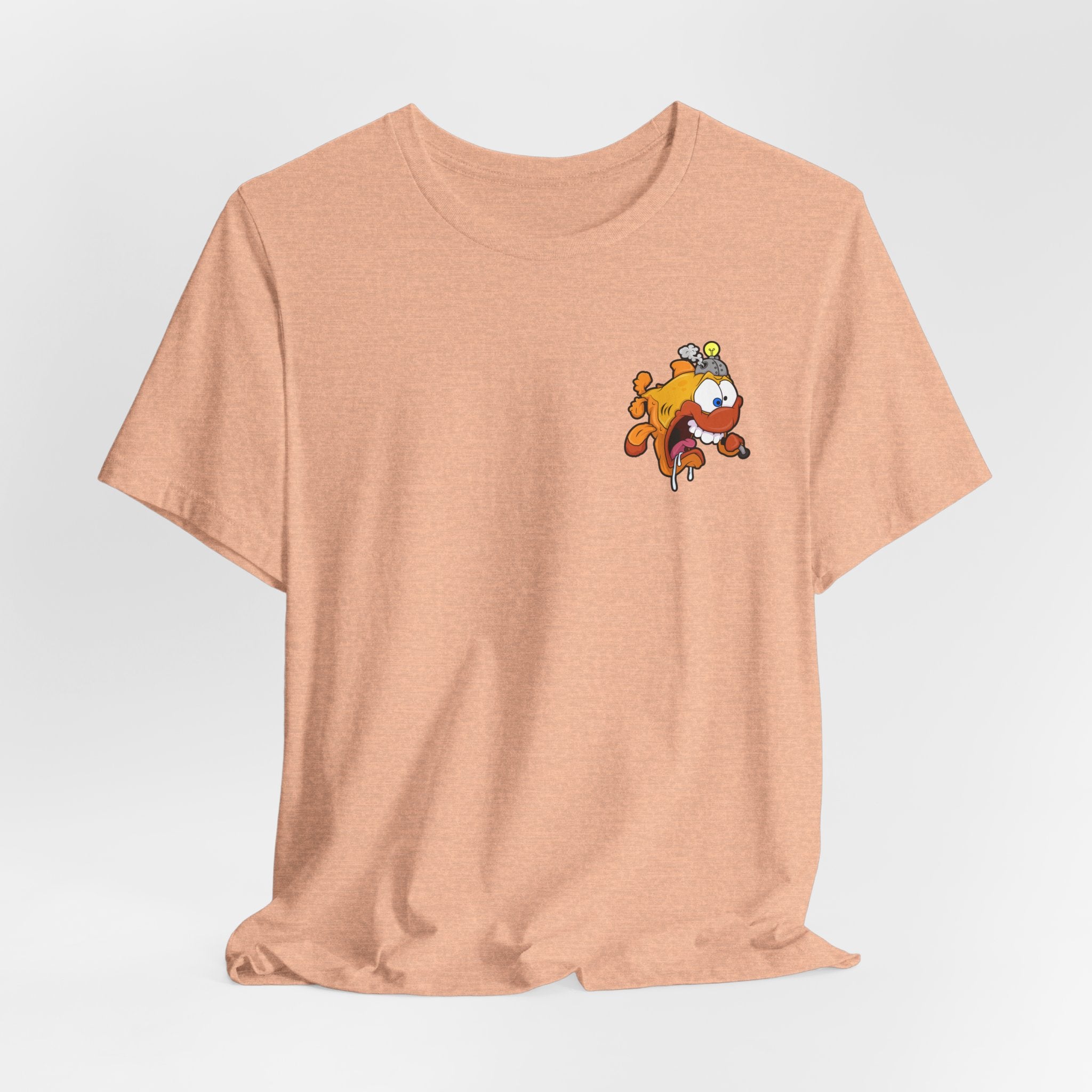 Jellyfish Attack Graphic Tee — Fun Cartoon Surfing Fish Shirt