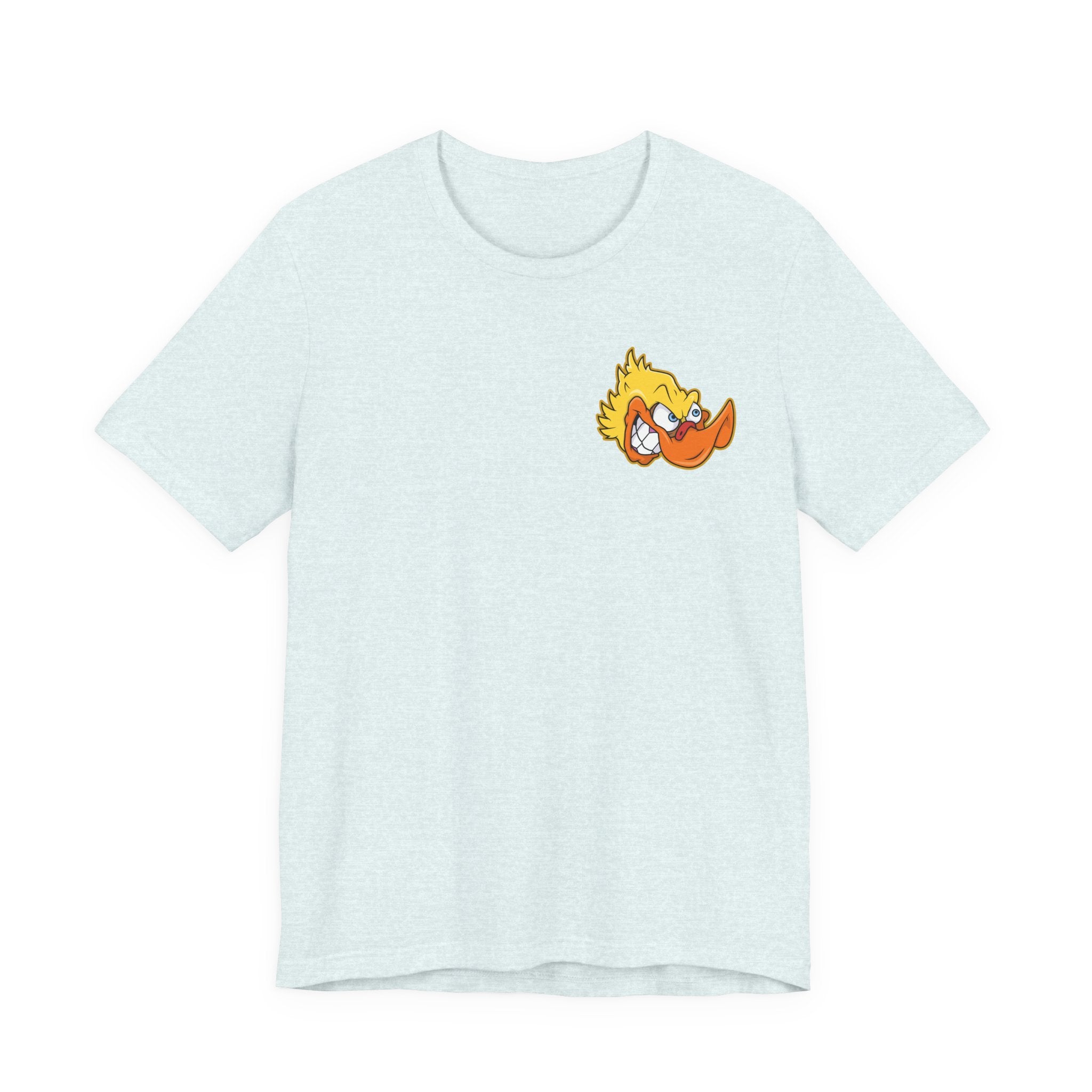 Duck Graphic Tee — Playful Retro Duck Cartoon Short Sleeve Shirt