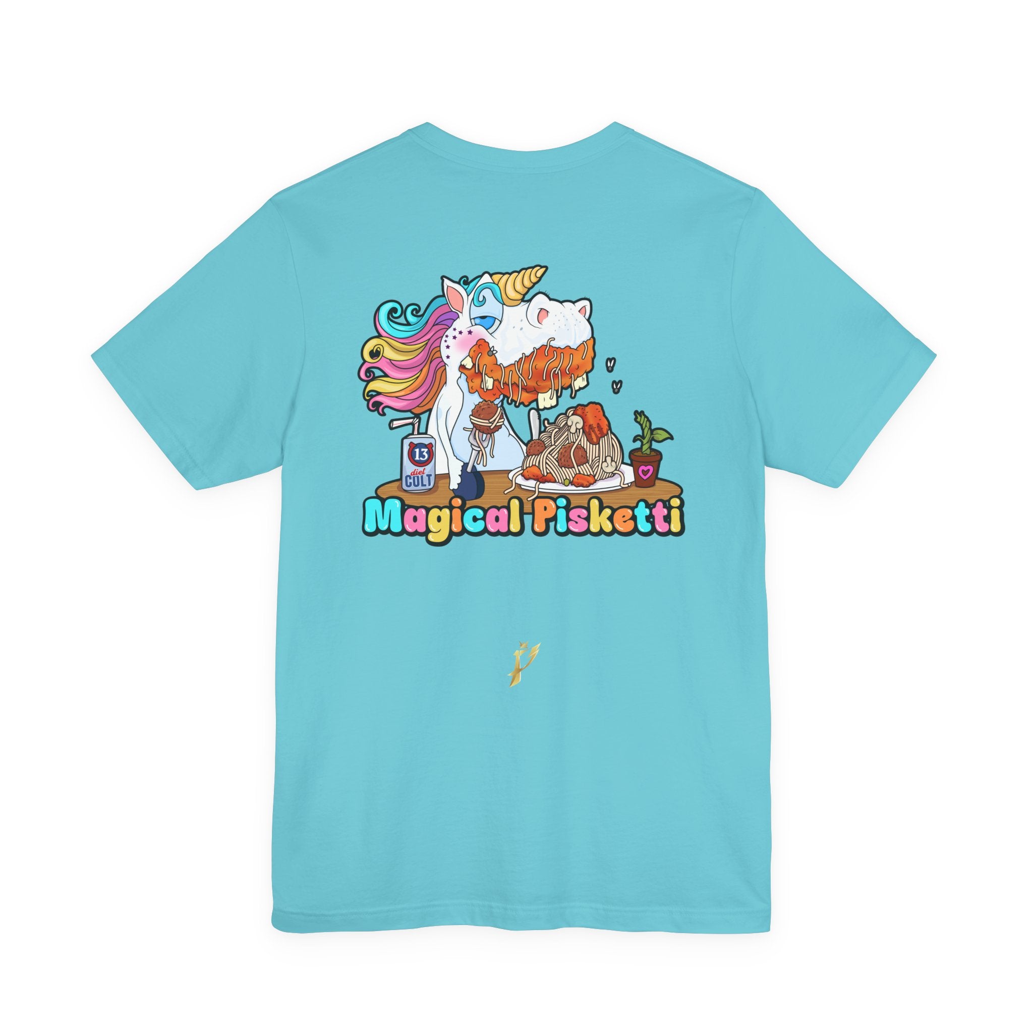 Unicorn Pasta Tee — "Magical Pisketti" Graphic T-Shirt