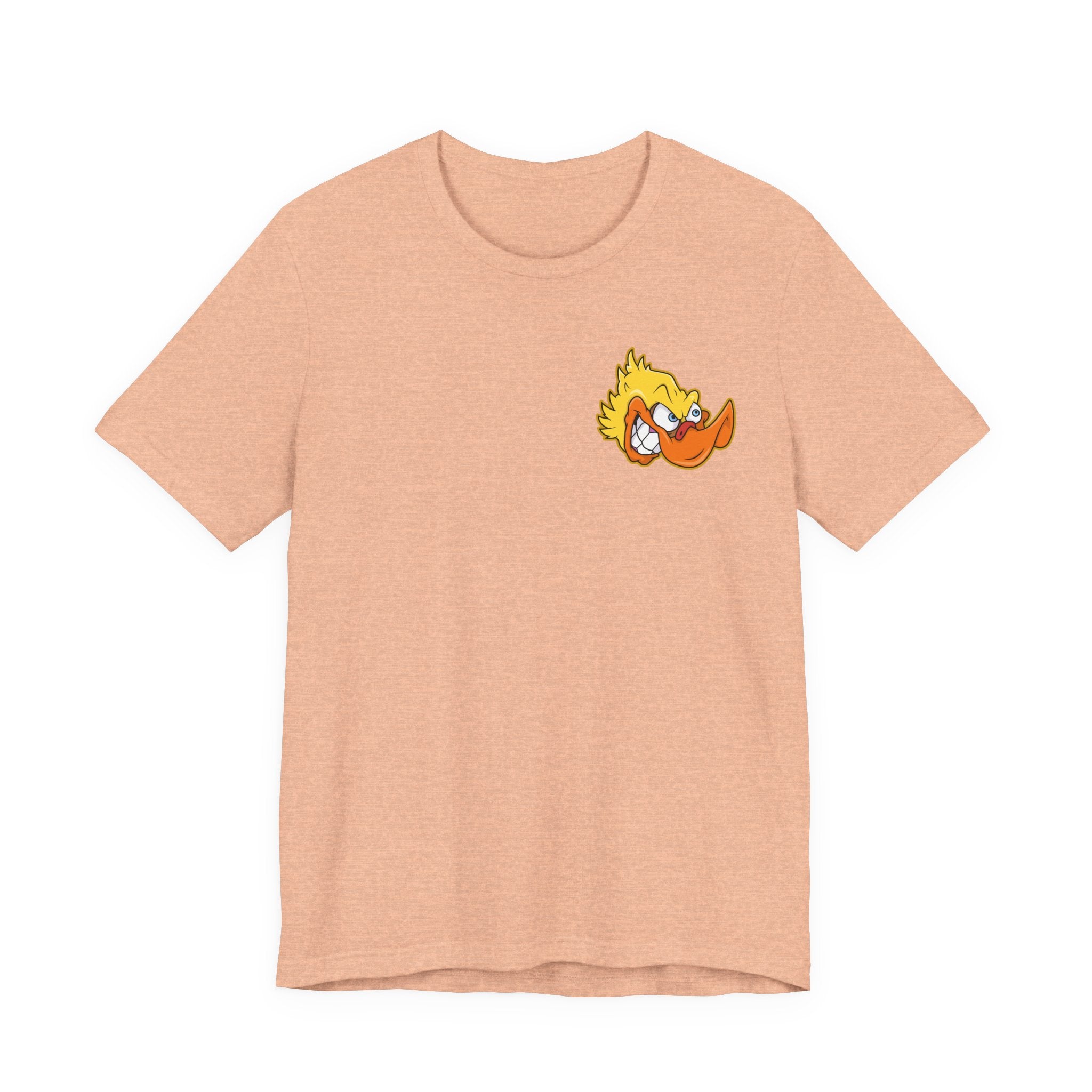 Duck Graphic Tee — Playful Retro Duck Cartoon Short Sleeve Shirt