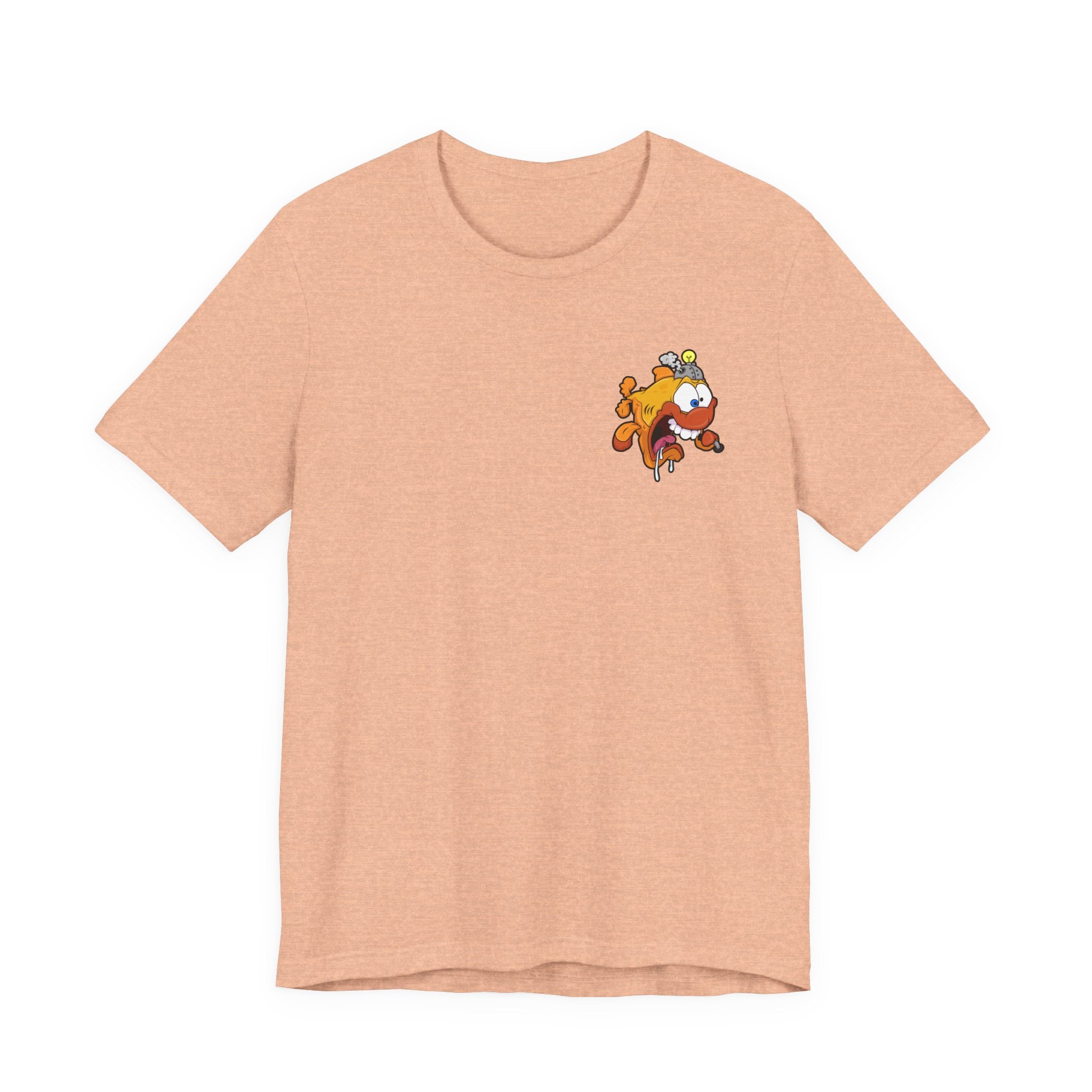 Jellyfish Attack Graphic Tee — Fun Cartoon Surfing Fish Shirt