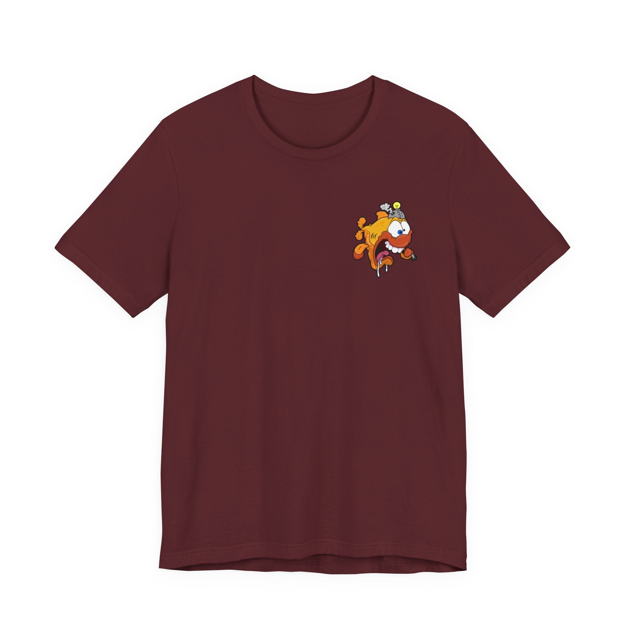 Jellyfish Attack Graphic Tee — Fun Cartoon Surfing Fish Shirt