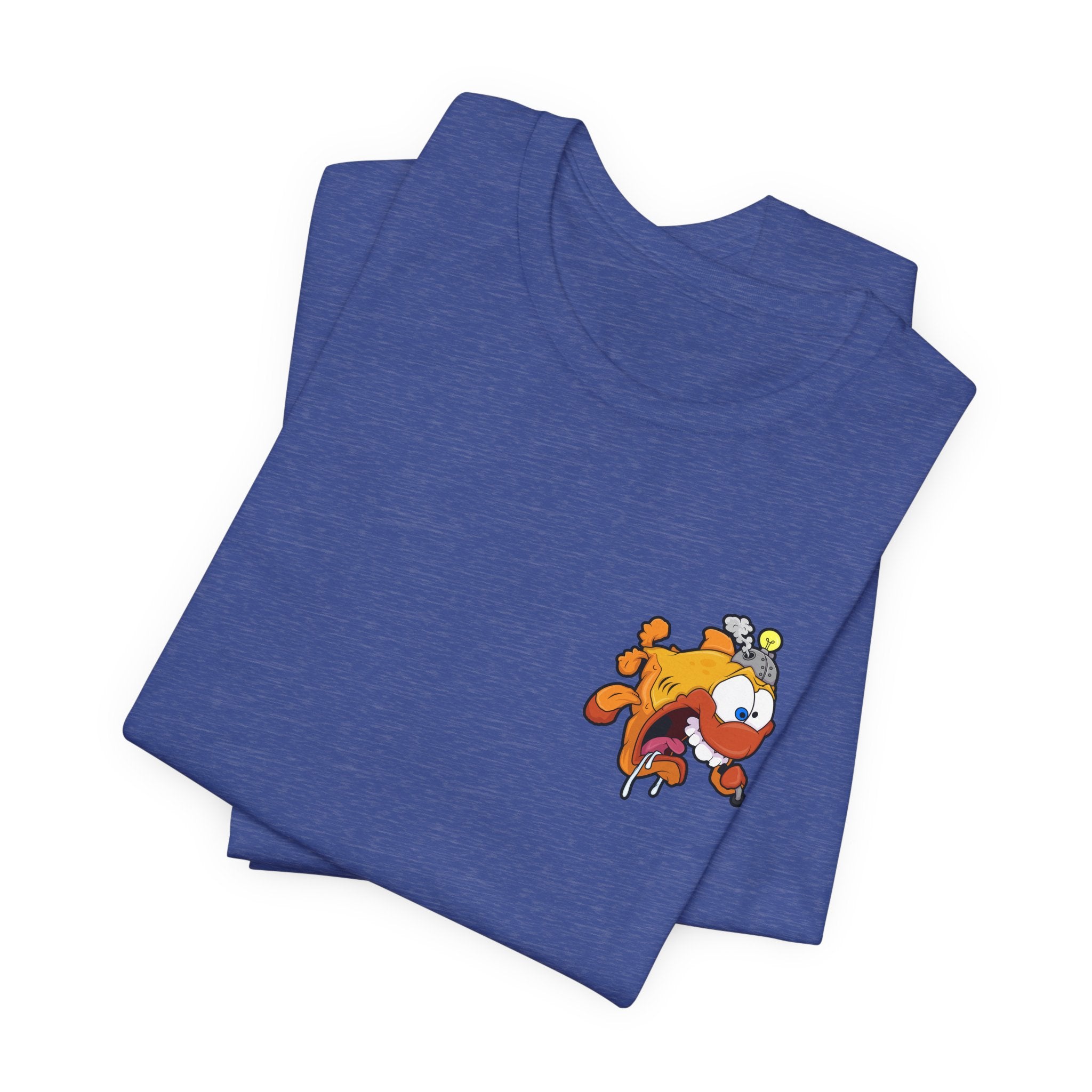 Jellyfish Attack Graphic Tee — Fun Cartoon Surfing Fish Shirt