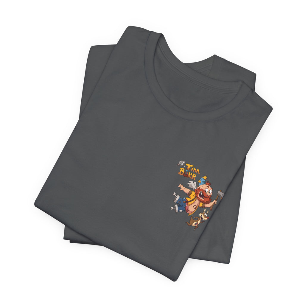 Tim Burr Graphic Tee – Lumberjack Cartoon T‑Shirt