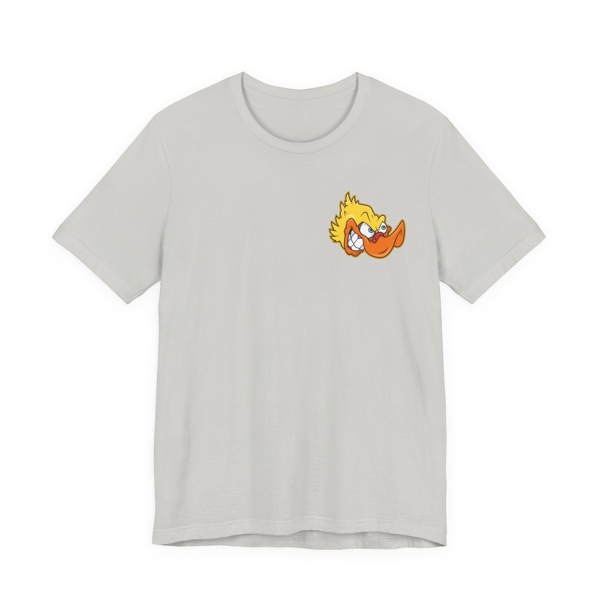 Duck Graphic Tee — Playful Retro Duck Cartoon Short Sleeve Shirt