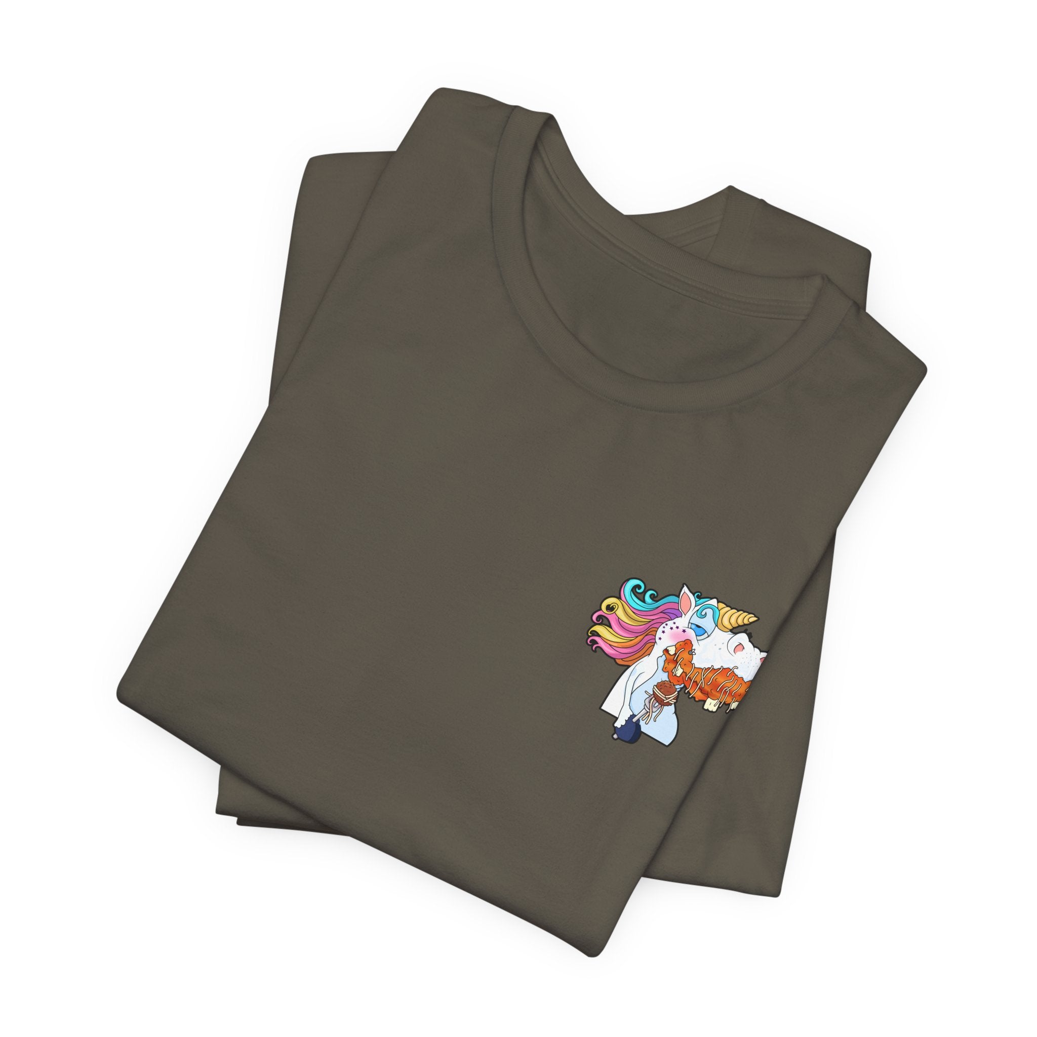 Unicorn Pasta Tee — "Magical Pisketti" Graphic T-Shirt