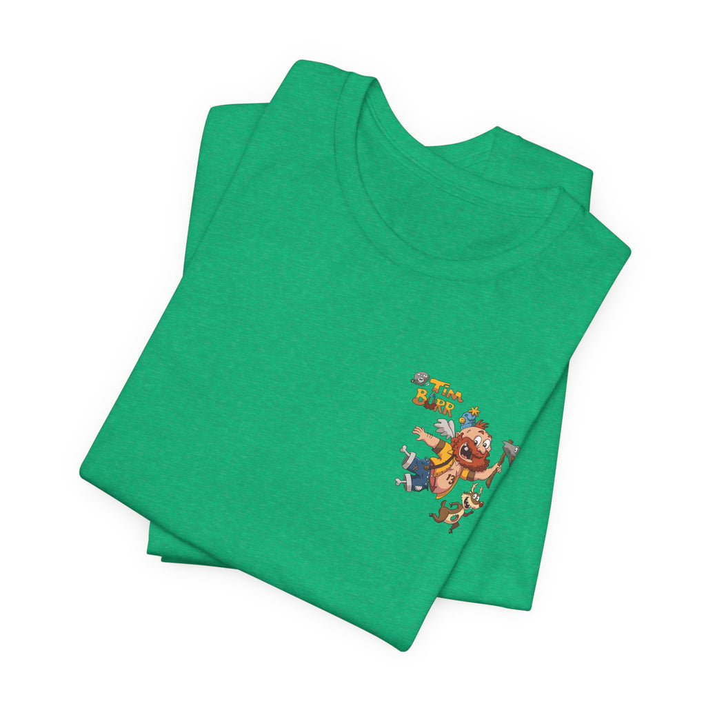 Tim Burr Graphic Tee – Lumberjack Cartoon T‑Shirt