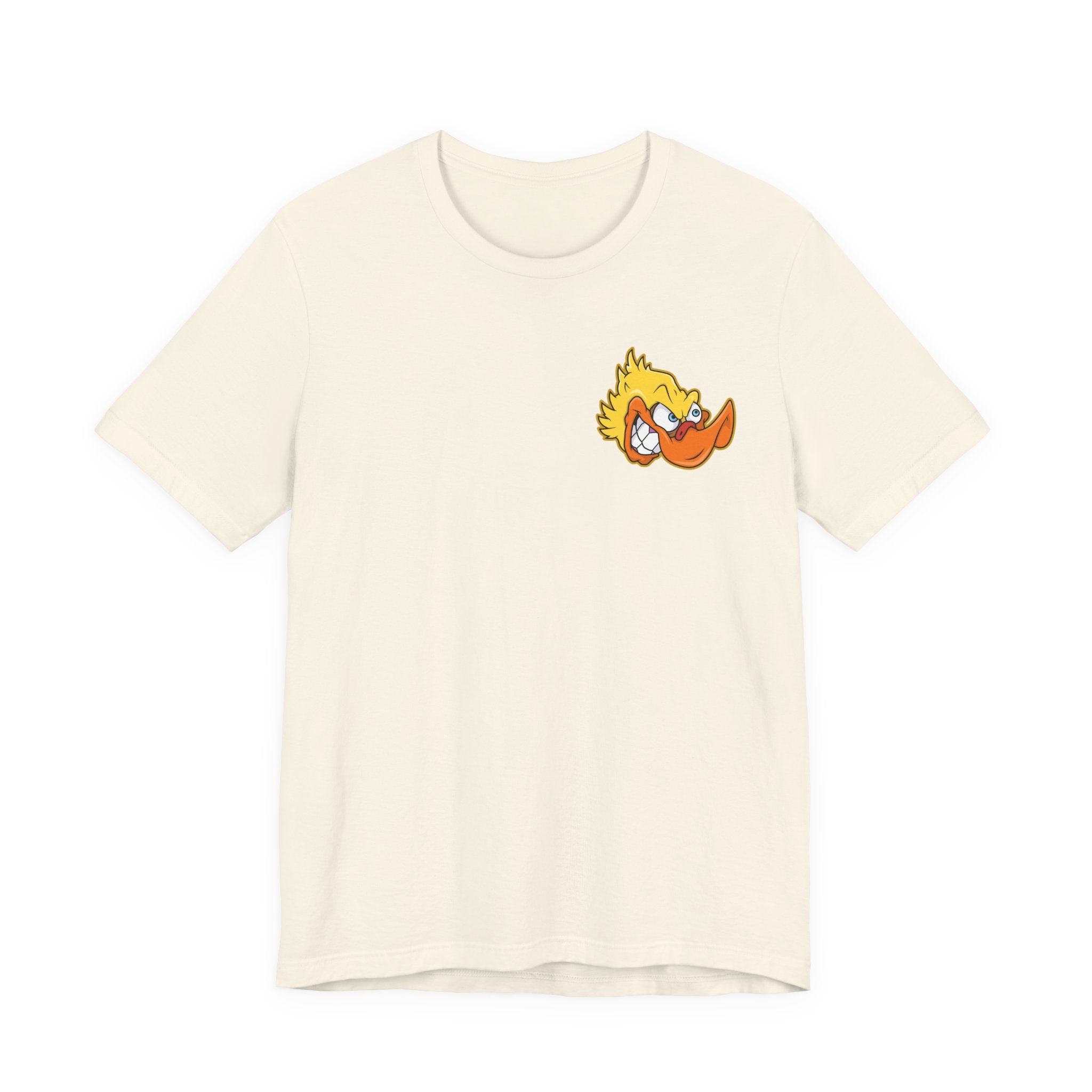 Duck Graphic Tee — Playful Retro Duck Cartoon Short Sleeve Shirt