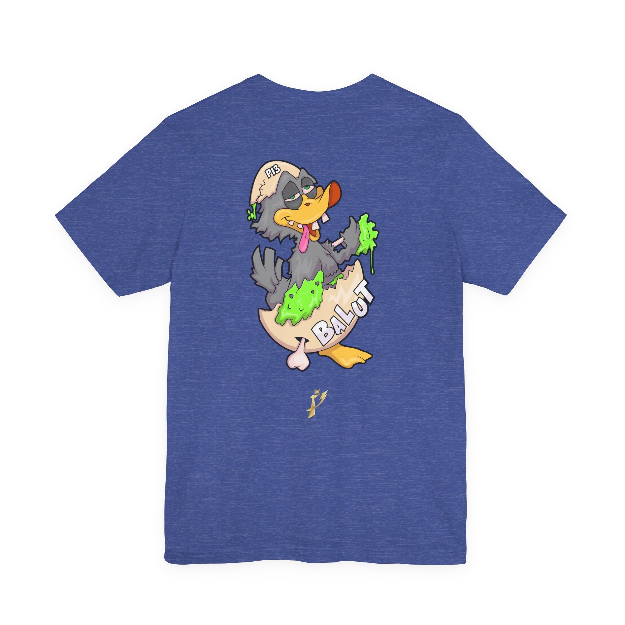 Balut Duck Graphic Tee — Cute Cartoon Egg & Duck Design