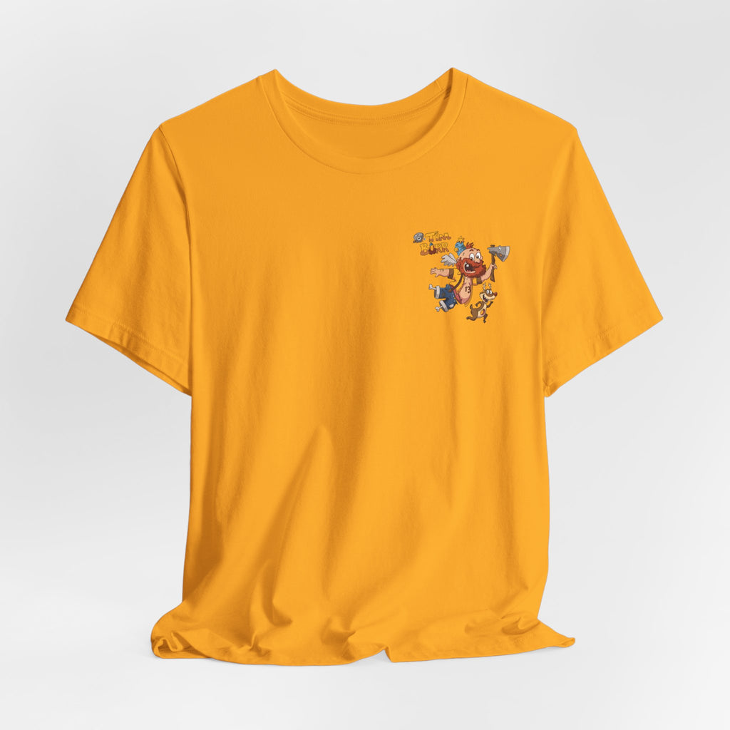 Tim Burr Graphic Tee – Lumberjack Cartoon T‑Shirt