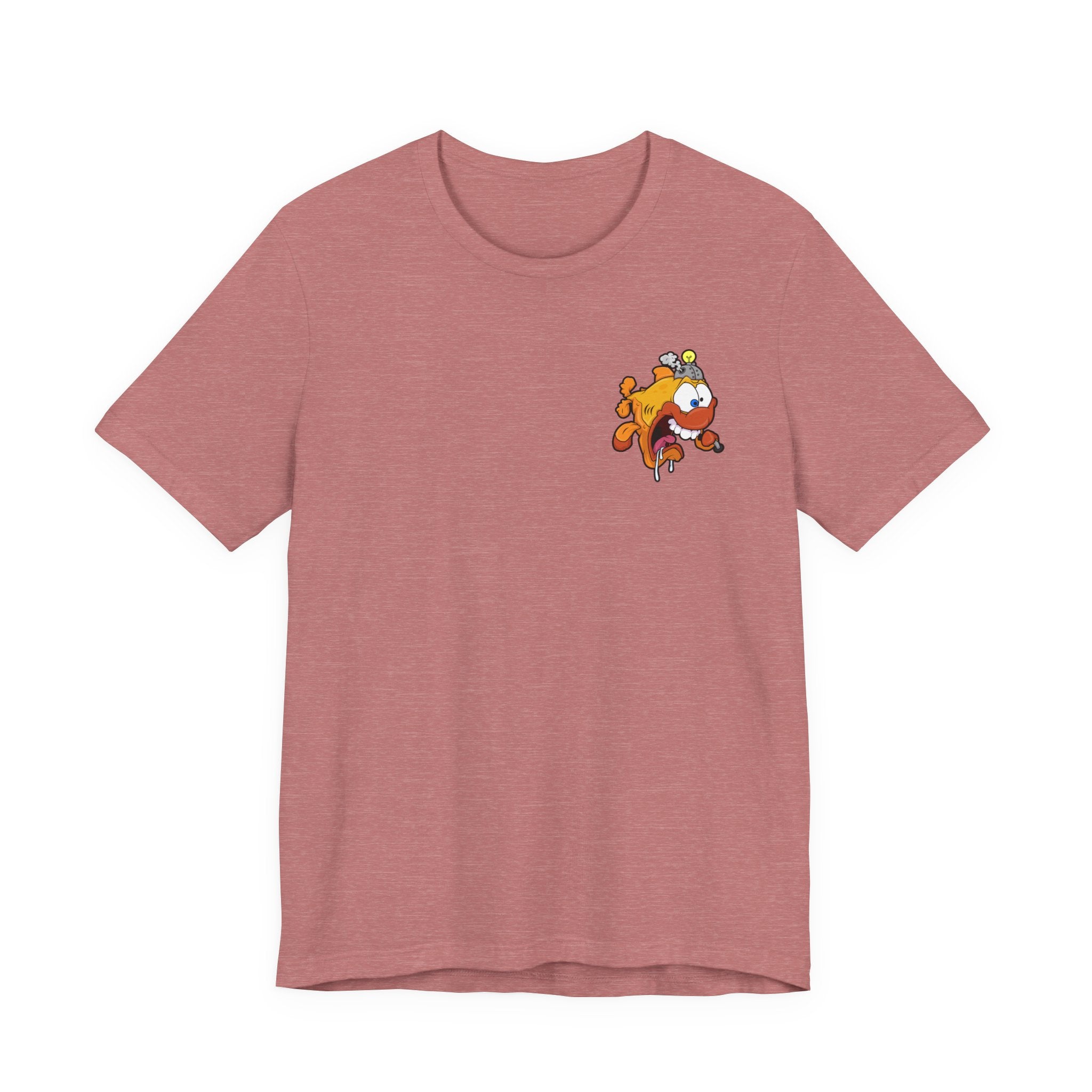 Jellyfish Attack Graphic Tee — Fun Cartoon Surfing Fish Shirt