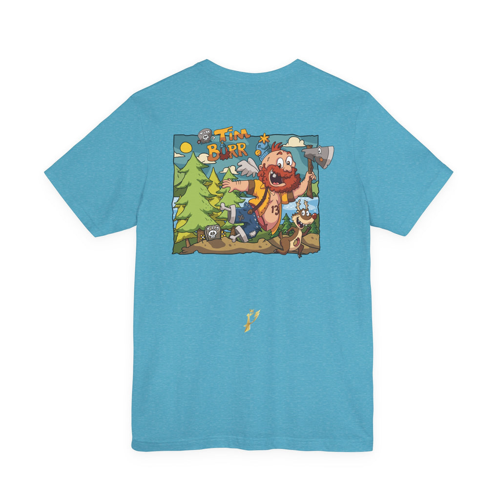 Tim Burr Graphic Tee – Lumberjack Cartoon T‑Shirt