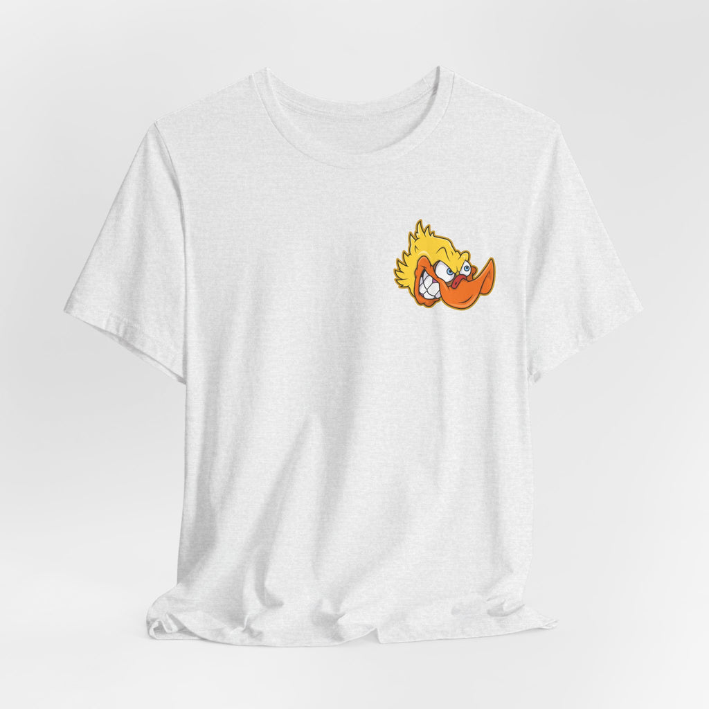 Duck Graphic Tee — Playful Retro Duck Cartoon Short Sleeve Shirt