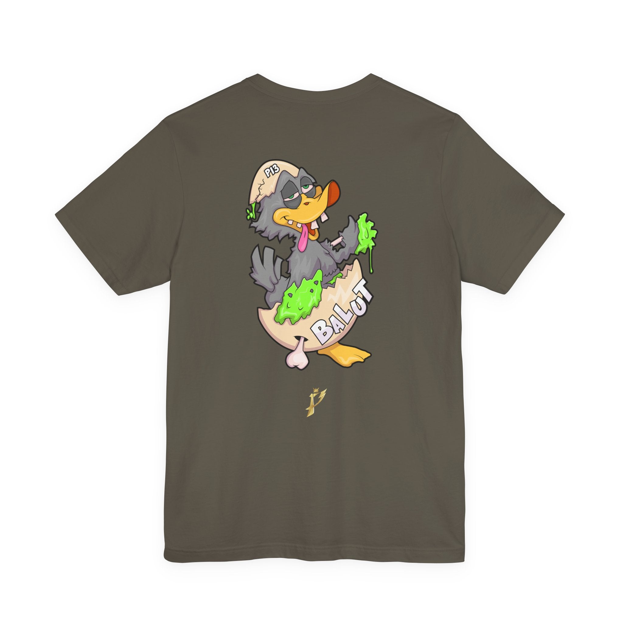 Balut Duck Graphic Tee — Cute Cartoon Egg & Duck Design