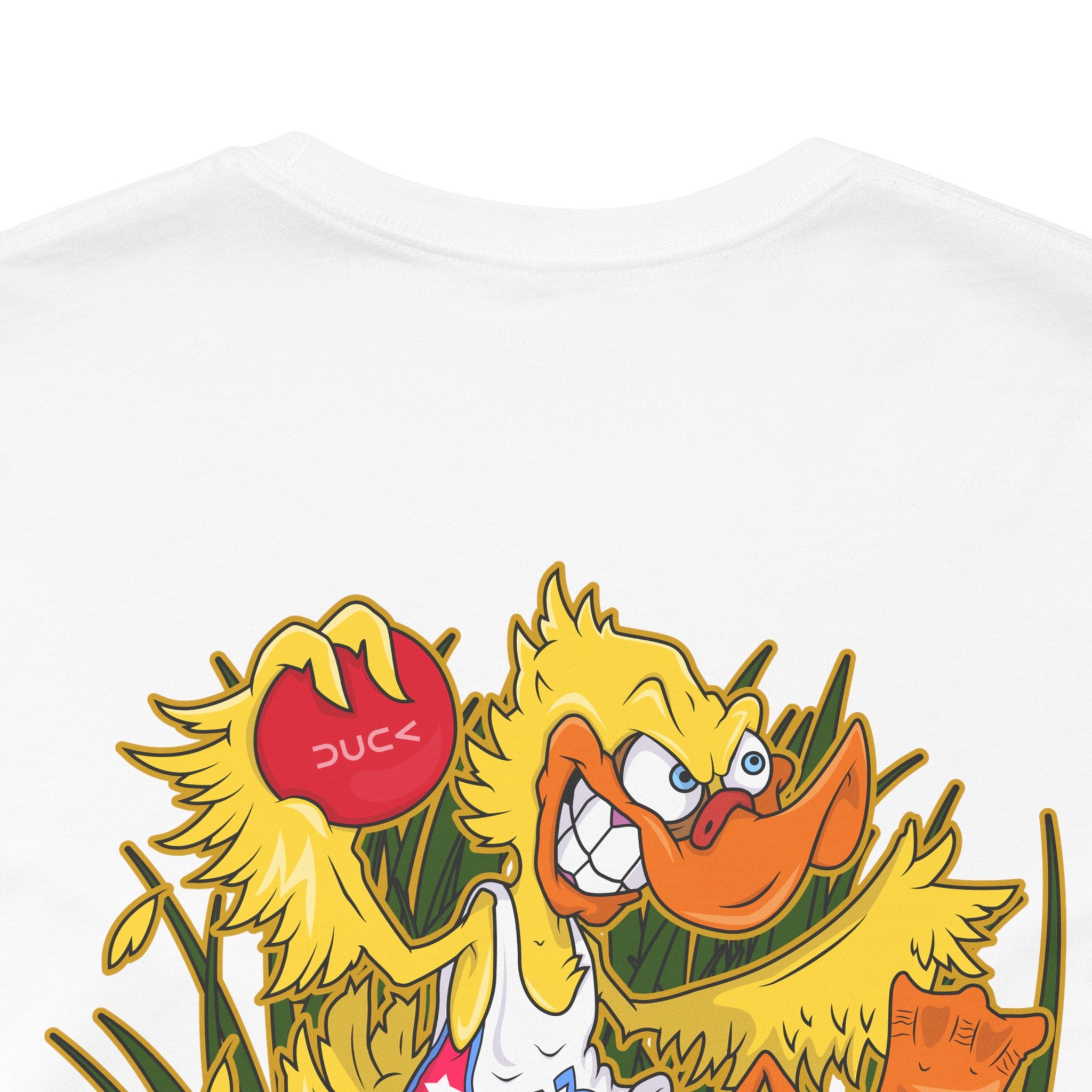 Duck Graphic Tee — Playful Retro Duck Cartoon Short Sleeve Shirt