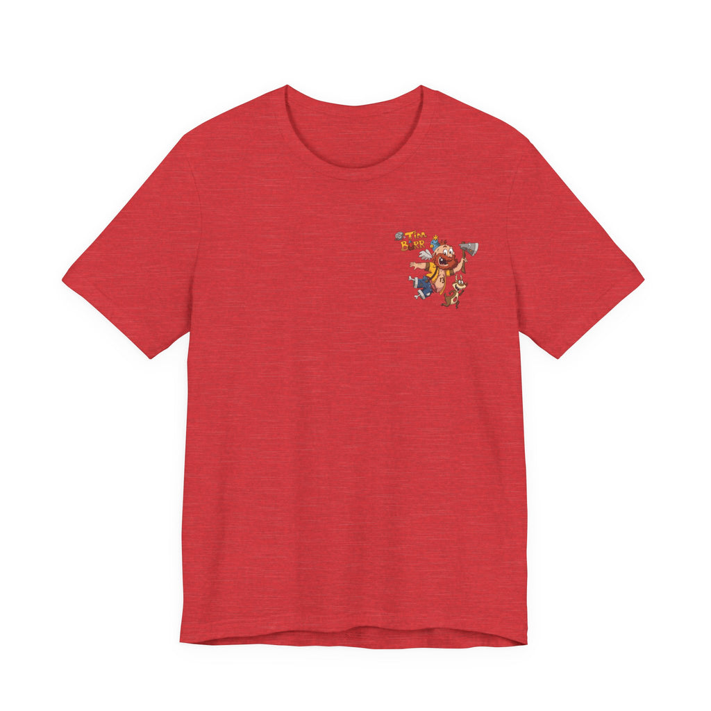 Tim Burr Graphic Tee – Lumberjack Cartoon T‑Shirt