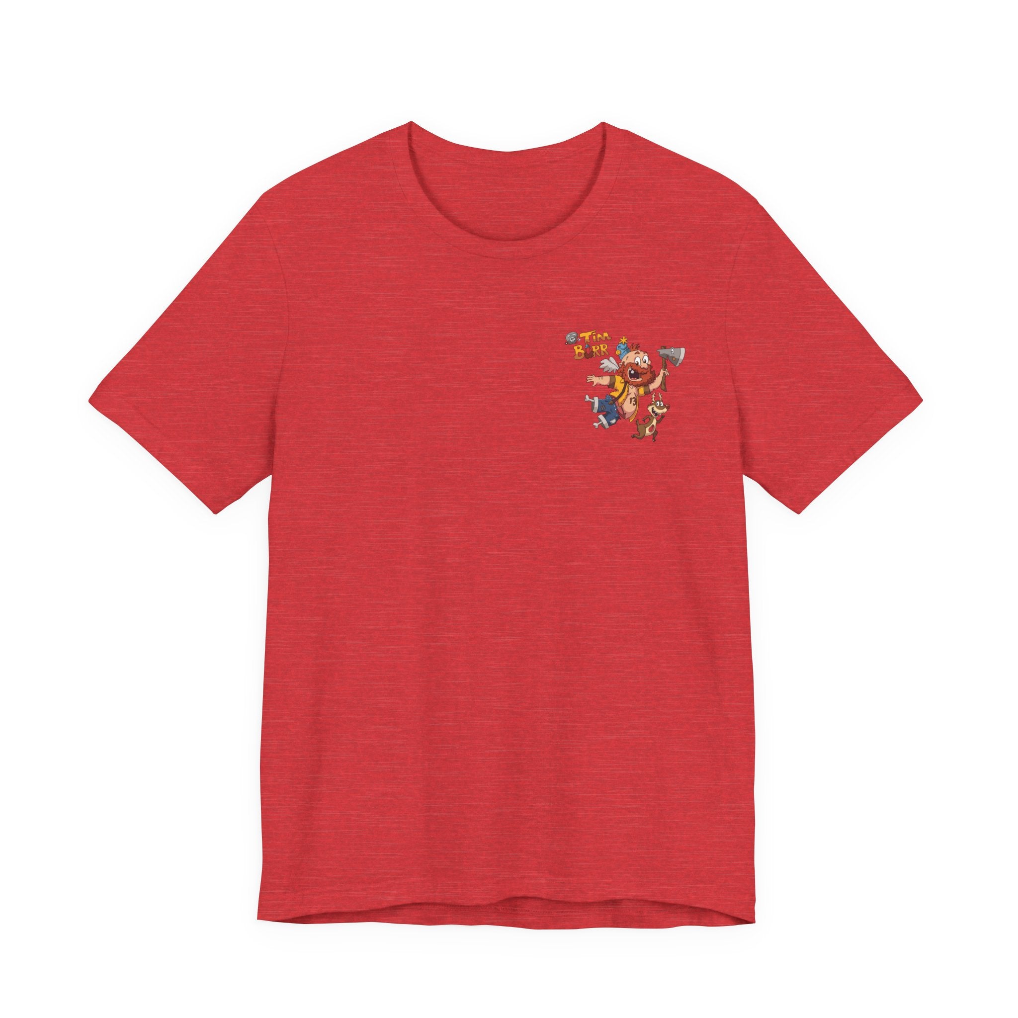 Tim Burr Graphic Tee – Lumberjack Cartoon T‑Shirt