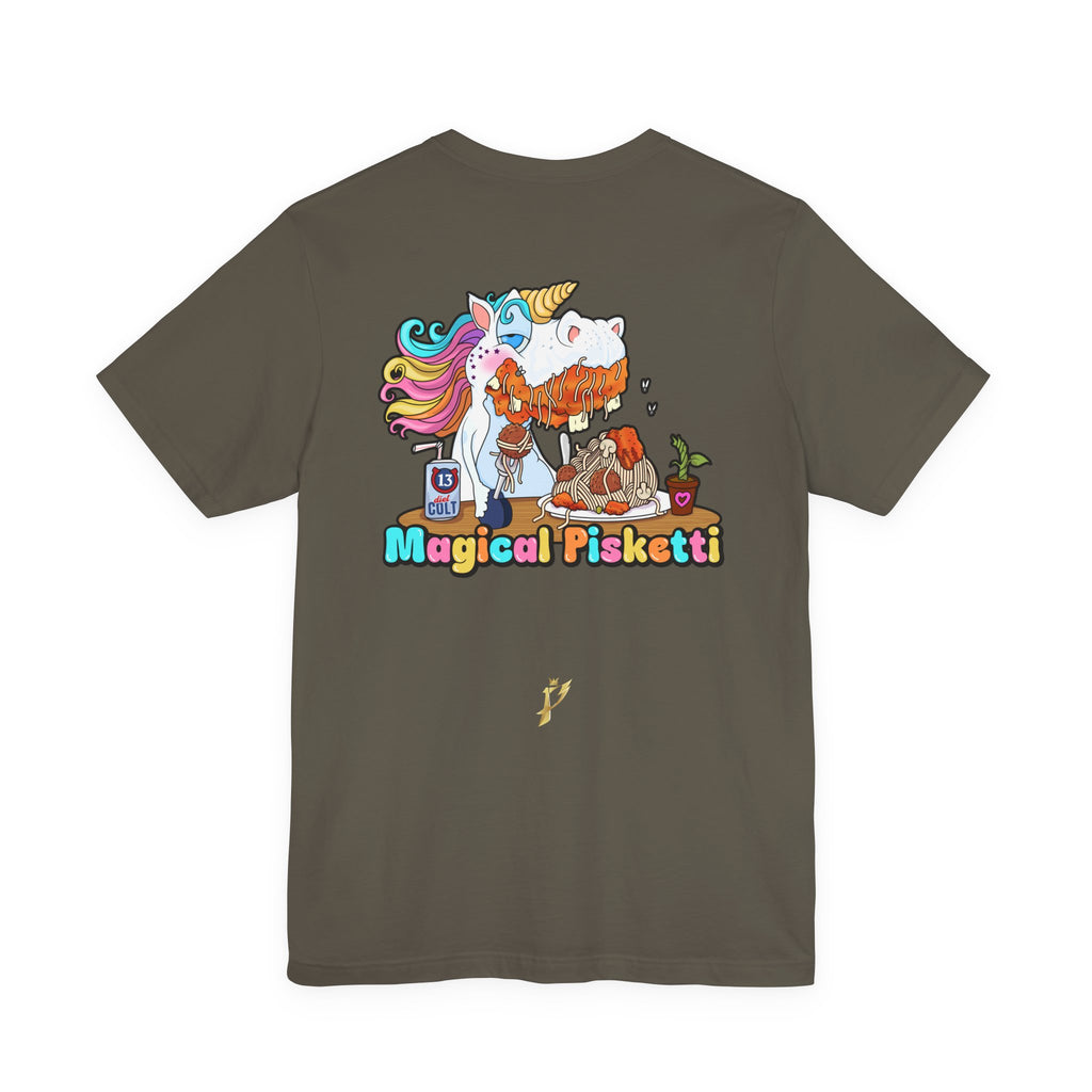 Unicorn Pasta Tee — "Magical Pisketti" Graphic T-Shirt