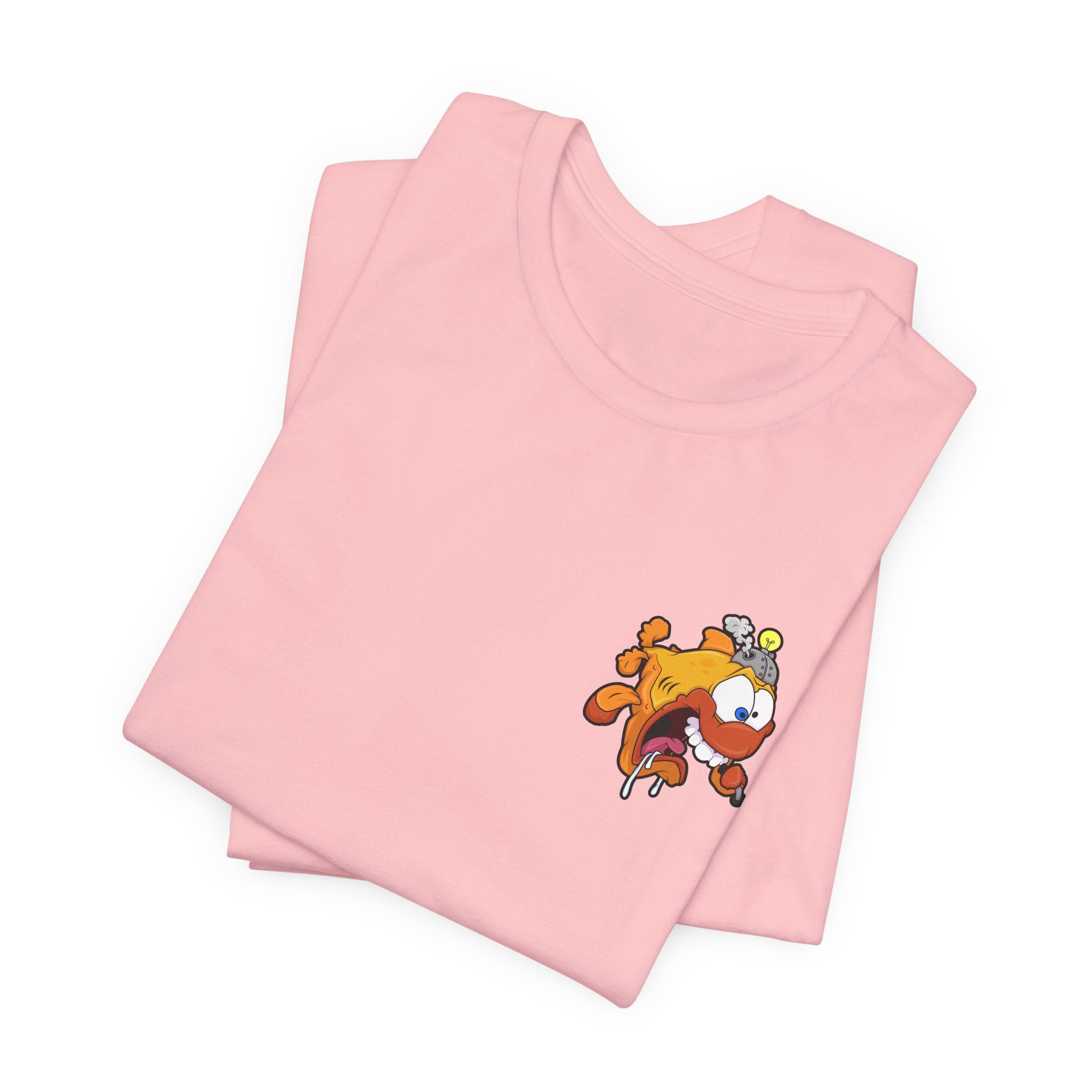 Jellyfish Attack Graphic Tee — Fun Cartoon Surfing Fish Shirt