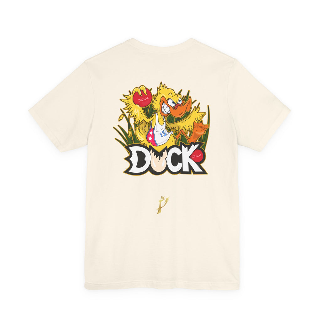 Duck Graphic Tee — Playful Retro Duck Cartoon Short Sleeve Shirt