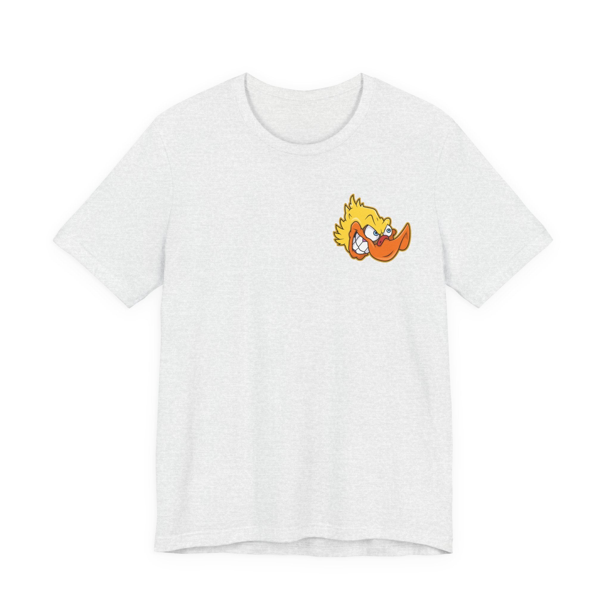 Duck Graphic Tee — Playful Retro Duck Cartoon Short Sleeve Shirt