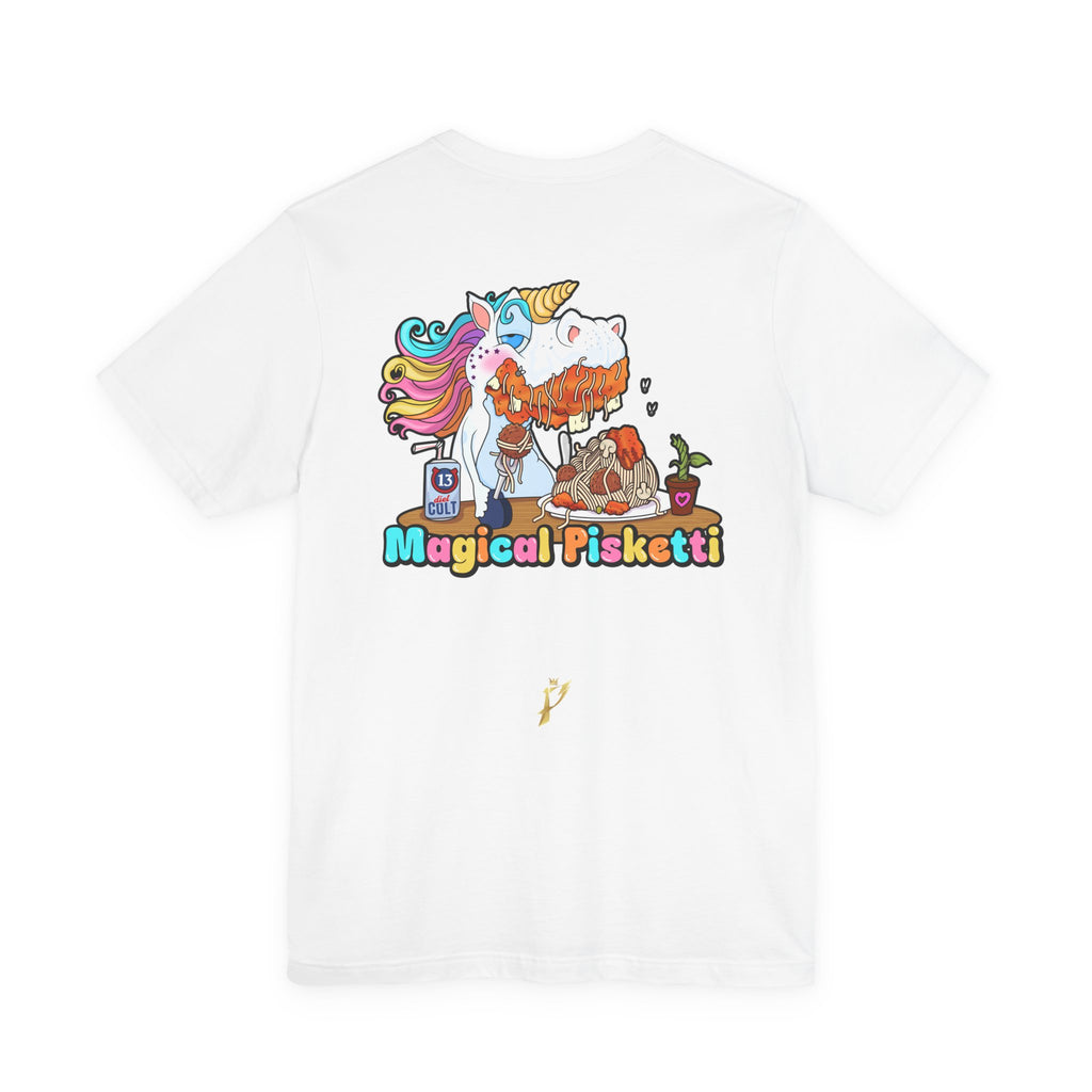 Unicorn Pasta Tee — "Magical Pisketti" Graphic T-Shirt