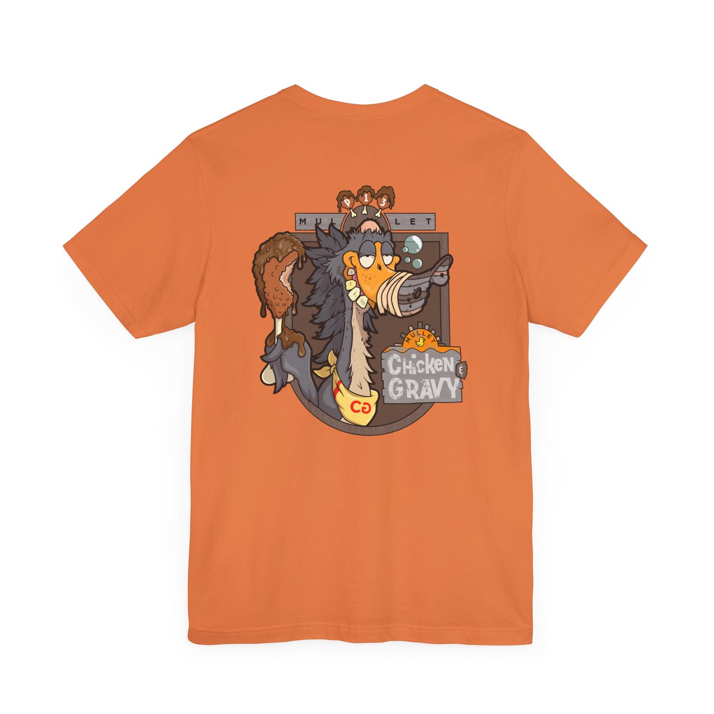 Funny Chicken and Gravy Unisex Tee, Humor T-Shirt, Gift for Food Lovers, Casual Wear, Unique Graphic Tee