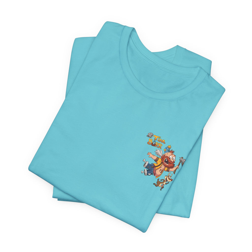 Tim Burr Graphic Tee – Lumberjack Cartoon T‑Shirt