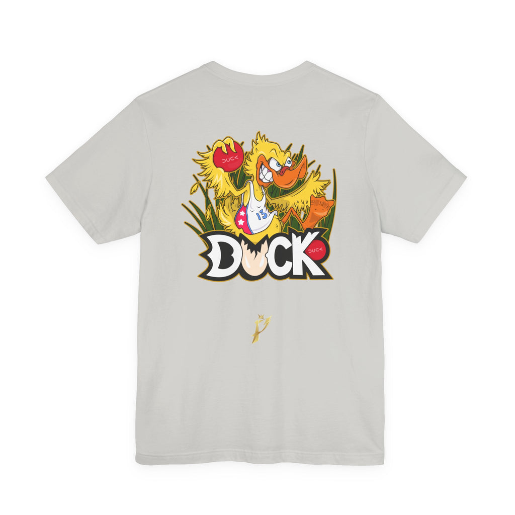 Duck Graphic Tee — Playful Retro Duck Cartoon Short Sleeve Shirt